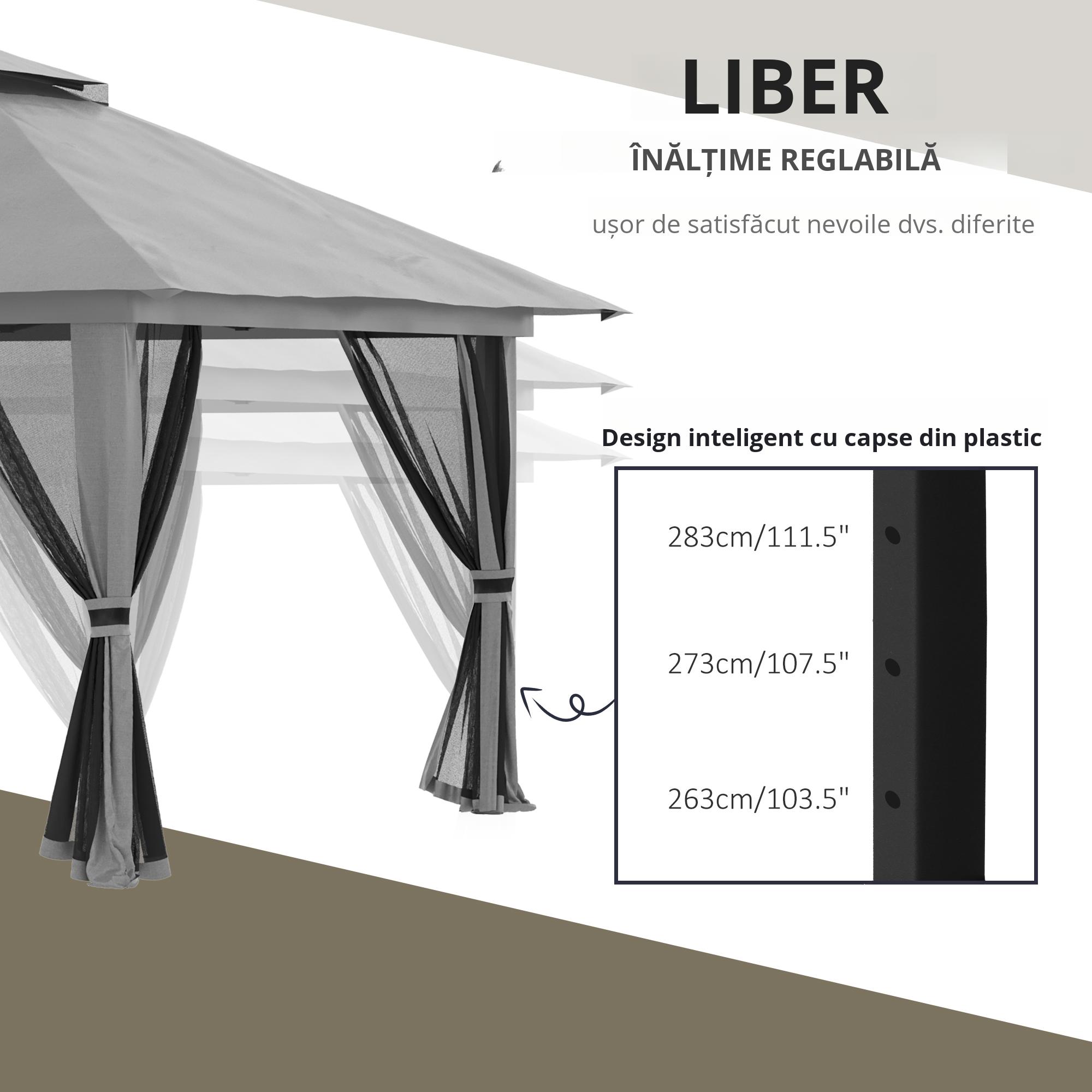  Cort foisor pliabil cu inaltime ajustabila, 4 Saci de greutati pentru Petreceri in aer liber pe terasa si in gradina [5]