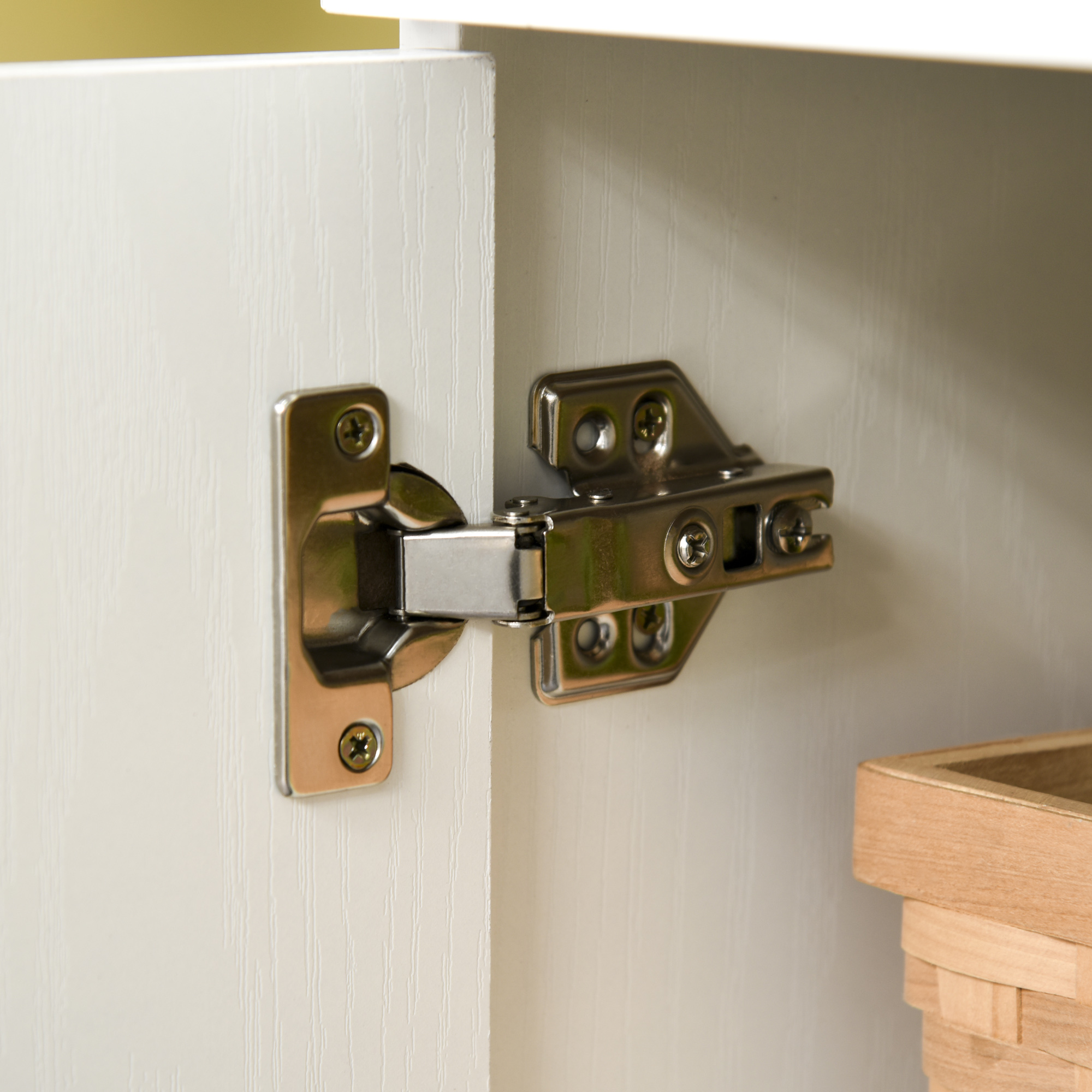  Dulap Bucatarie Mare din Lemn - Clasic Alb Elegant [7]