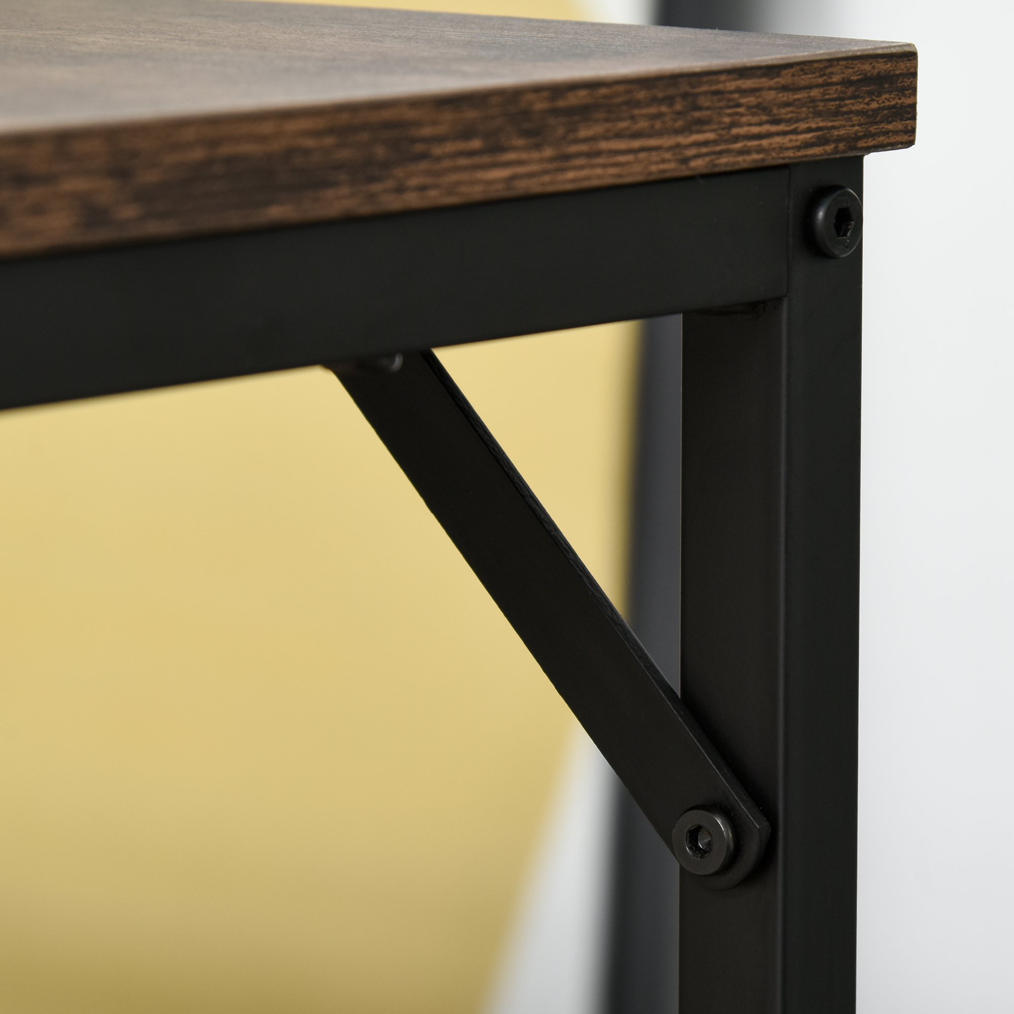  Set Masa inalta + 4 Taburete - Industrial Metal & Lemn [8]