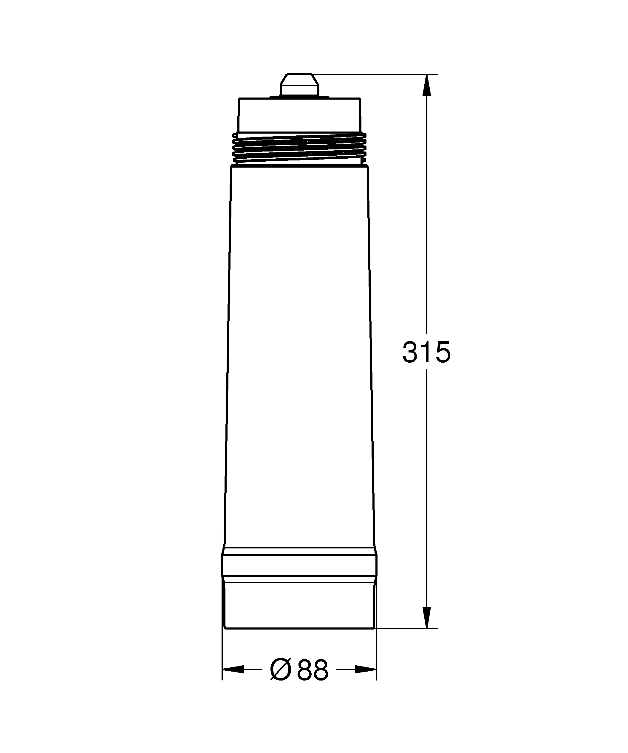 Filtru Grohe 40430001, Blue, gama produs compatibil blue home, blue pure, blue professional, capacitate l 1500 [2]