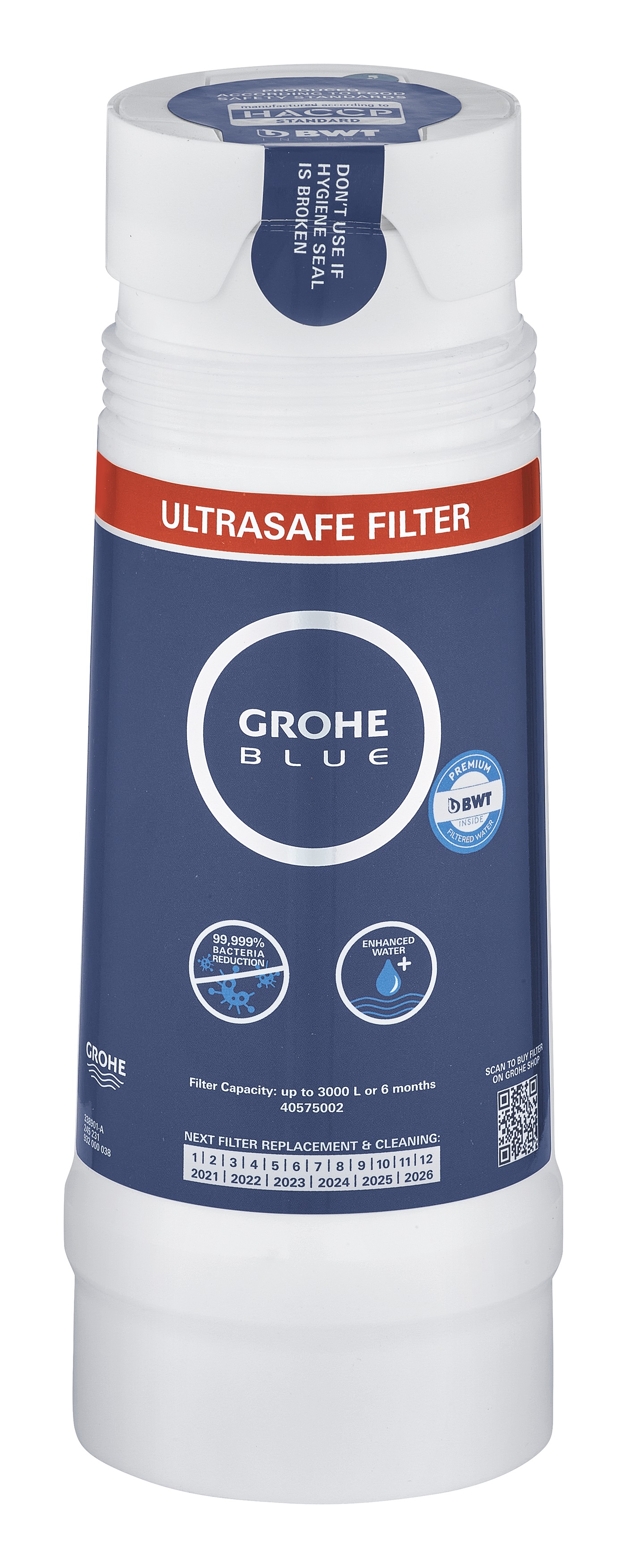 Filtru Grohe 40575002, Blue Ultrasafe, gama produs compatibil blue home, blue pure, capacitate l 3000 [1]