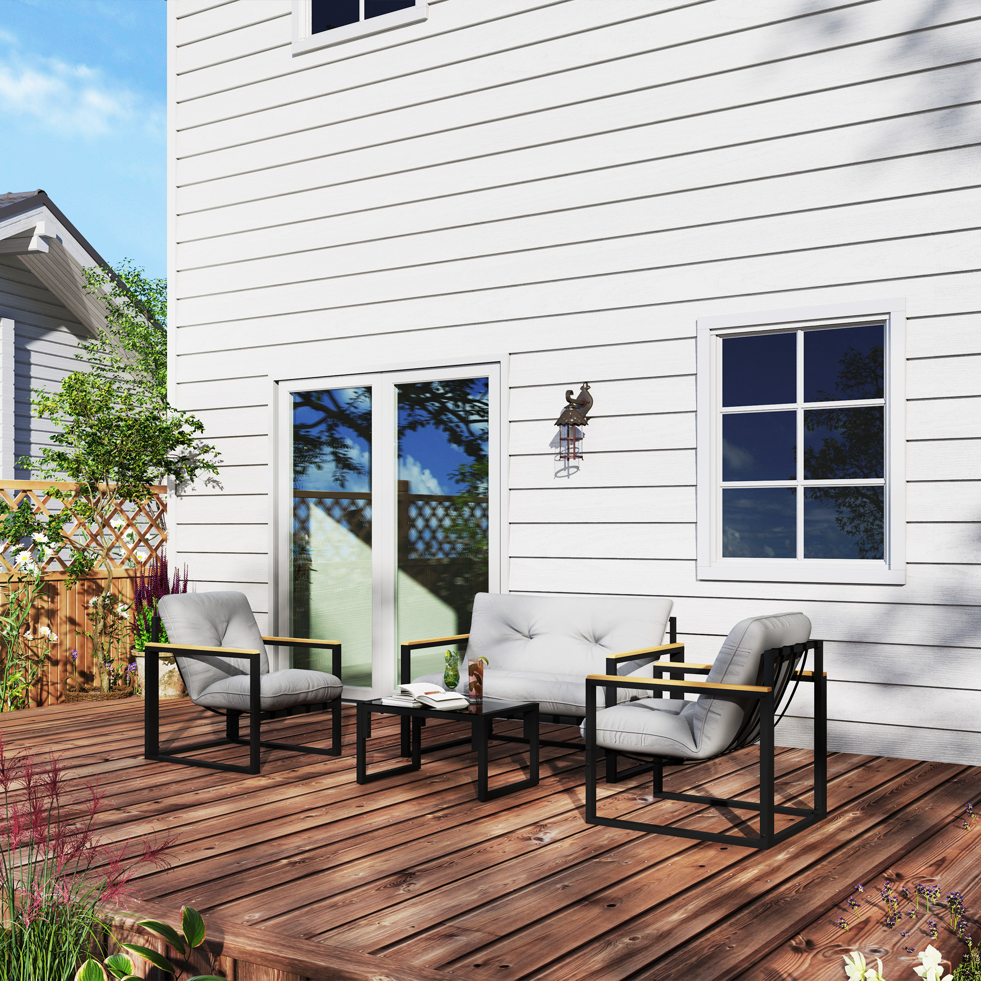  Set Gradina 4, Gri Deschis [8]