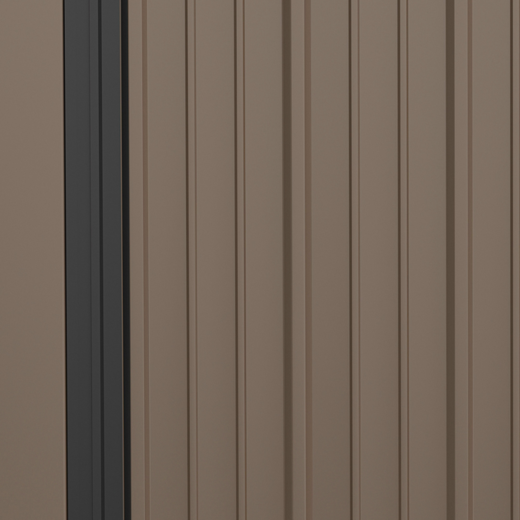  Sopron de Gradina din Otel Suport Scule, Magazie pentru Scule cu Zavor, 161.5x94.5x196cm, Maro [6]