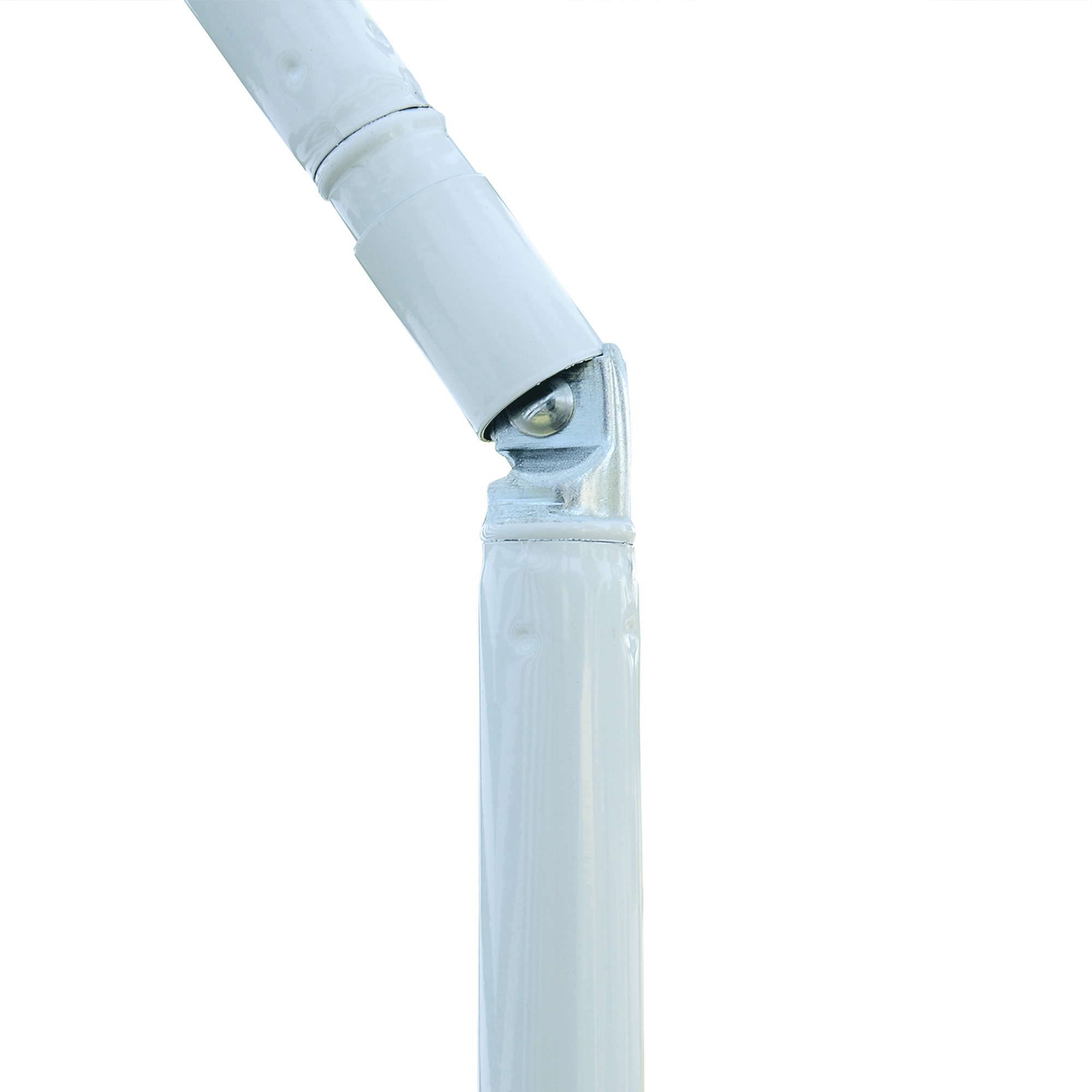  Umbrela de Plaja cu Acoperis inclinabil la 45°, Ø1.8x2 m, Verde si Alb [8]