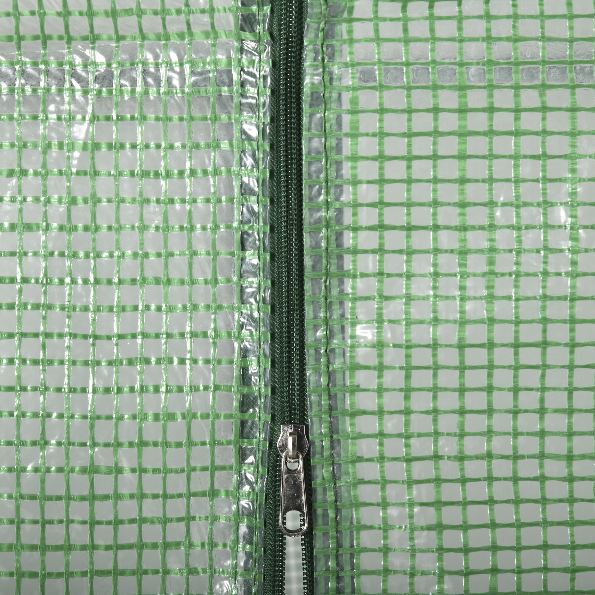  Sera de Gradina din Otel si Plastic PE cu 4 Rafturi, Franghii si Tarusi  Inclusi, 141x72x191 cm, Verde [7]