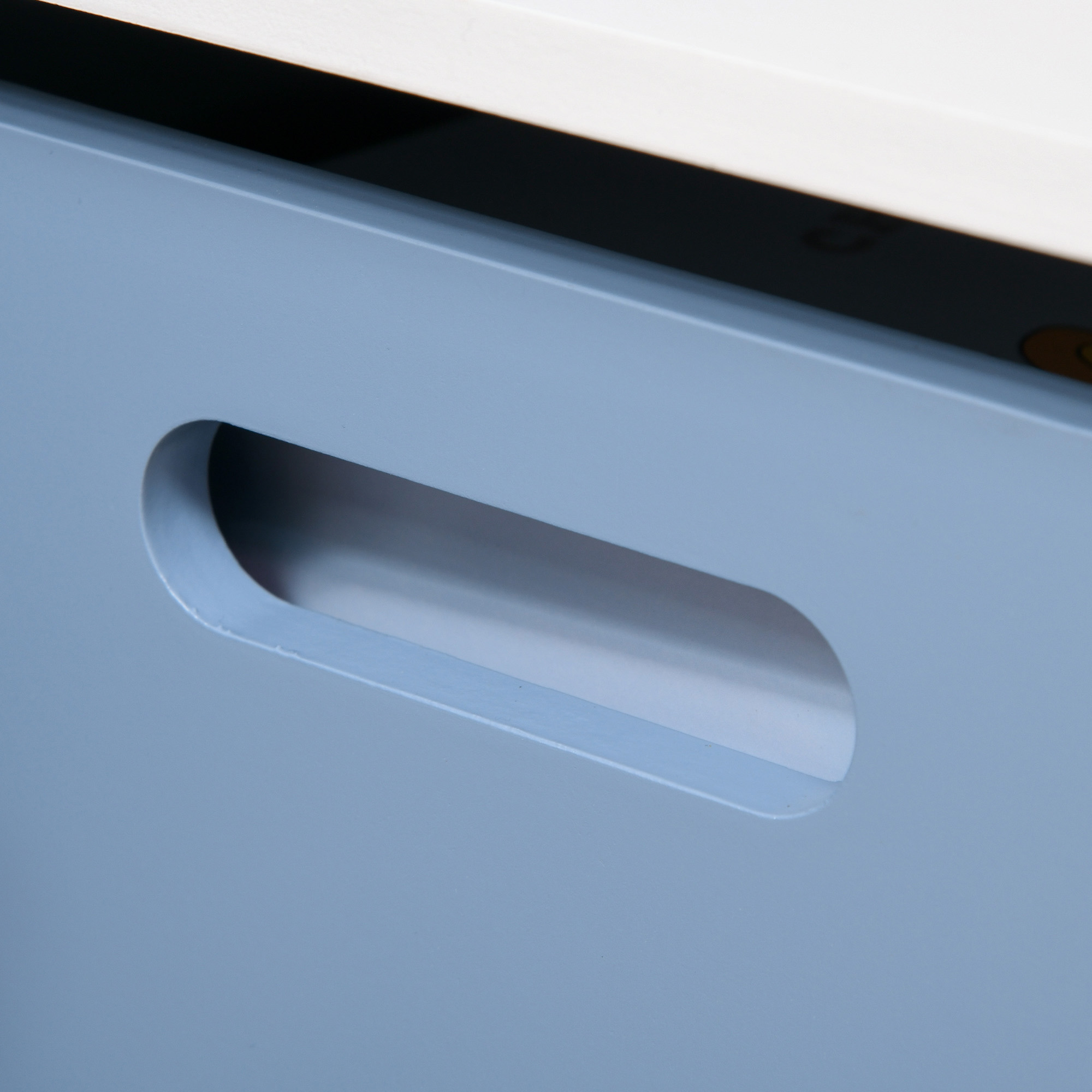  Cutie pentru Jucarii - Lemn Alb & Albastru, Camera Copii [7]