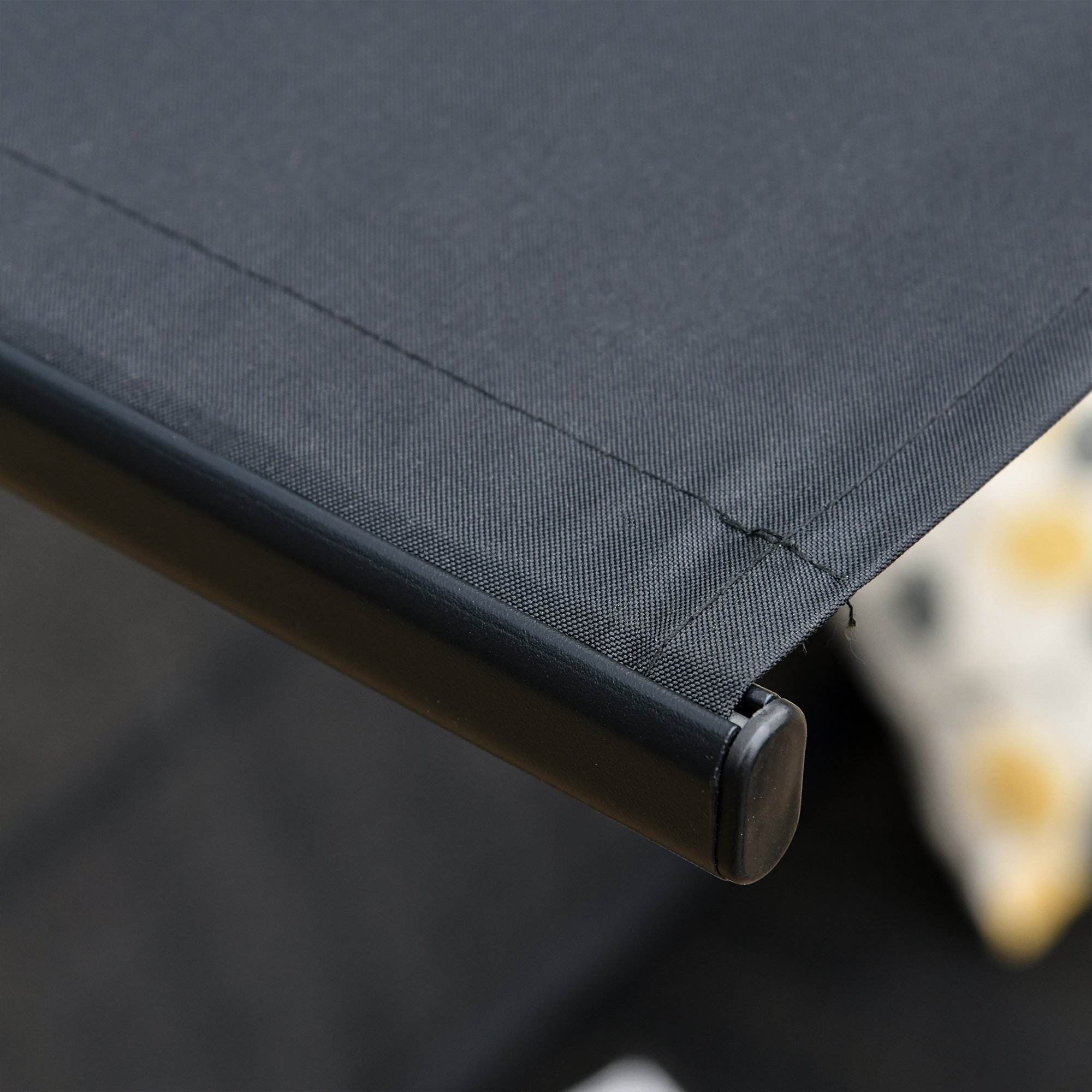  Leagan de Gradina cu 3 Locuri cu Acoperis Parasolar Reglabil Negru 172x110x155cm [8]