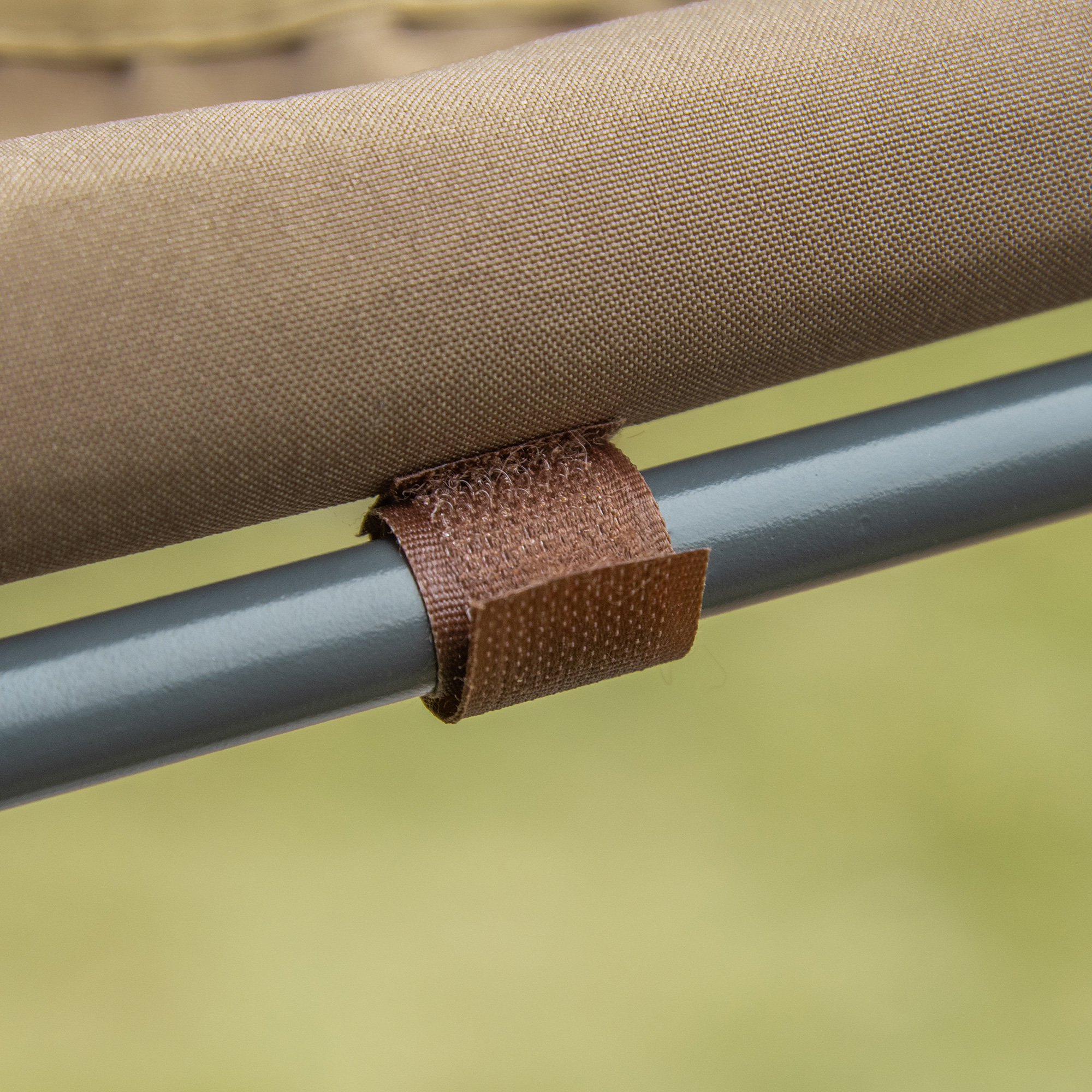  Pat Matrimonial 2 Locuri Parasolar Reglabil de Exterior si Gradina 200x175 x134cm Maro [8]