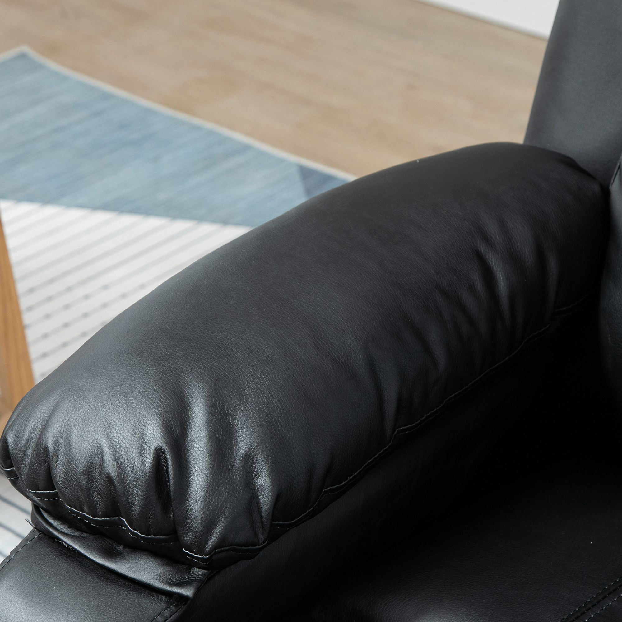  Fotoliu Rabatabil 160° cu Ridicare - Negru [8]