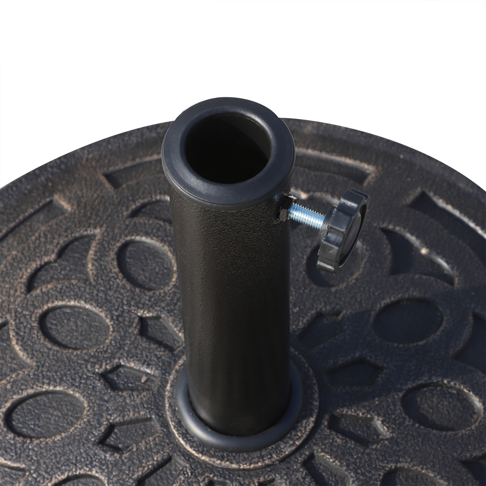  Baza pentru umbrela 12kg din rasina Φ48.5x34cm pentru stalpi 38-48mm bronz [6]