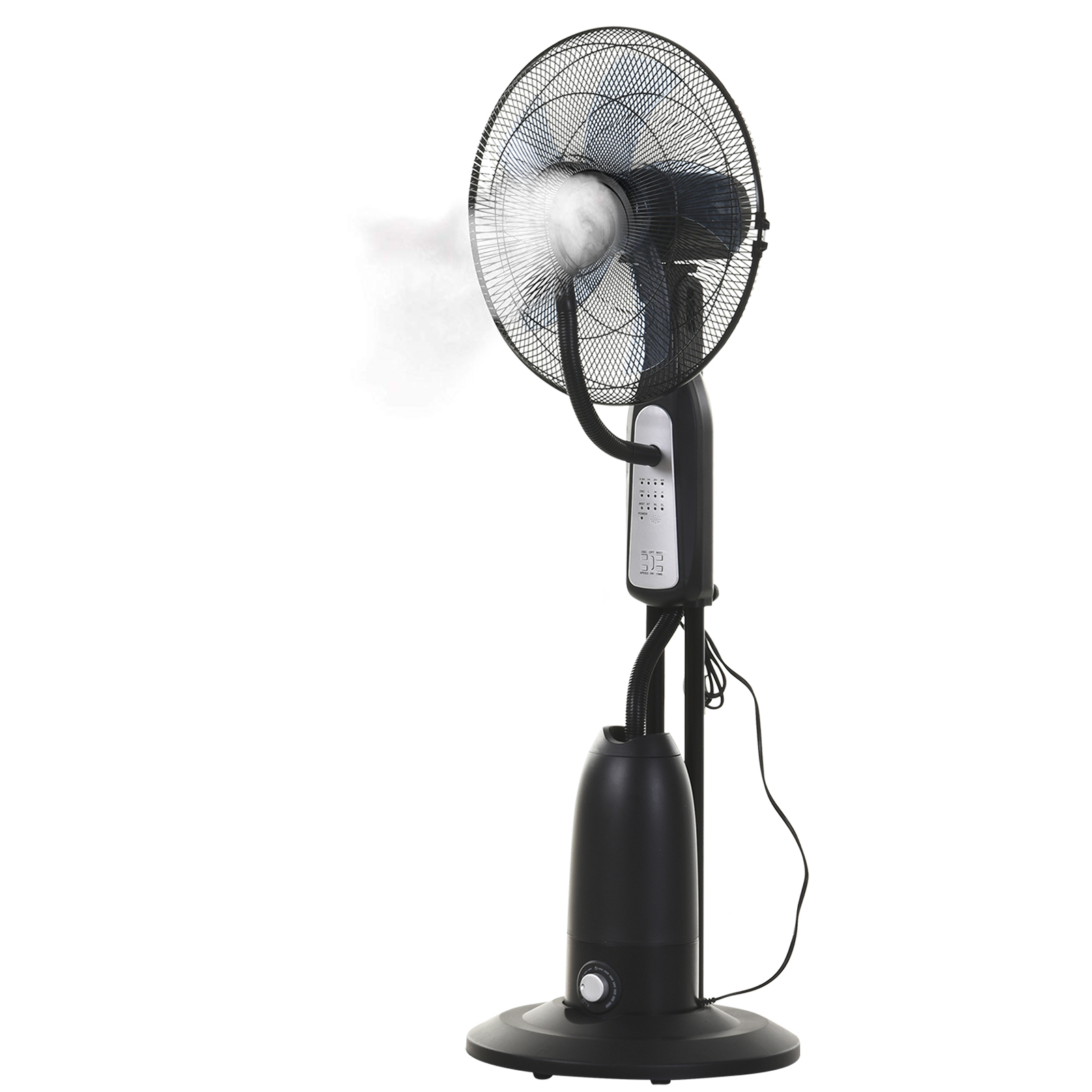  Ventilator Oscilant Reglabil cu Nebulizator 3 moduri si cronometru , Ф44.5x120cm Negru [0]