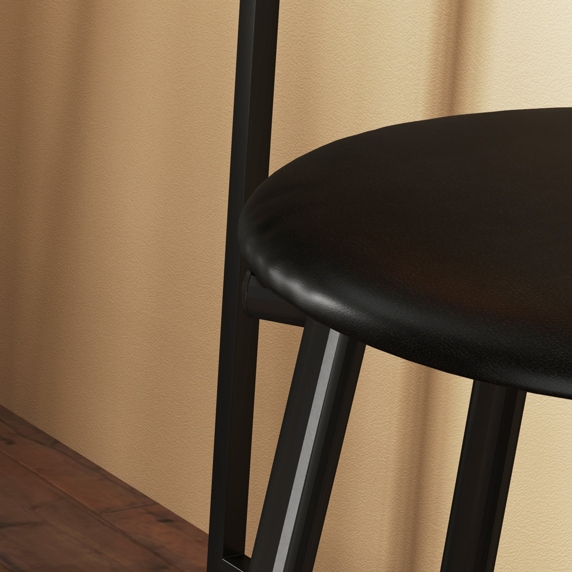  Set de luat masa din 3 piese cu bar cu rafturi si 2 scaune inalte cu spatar, gri deschis [8]