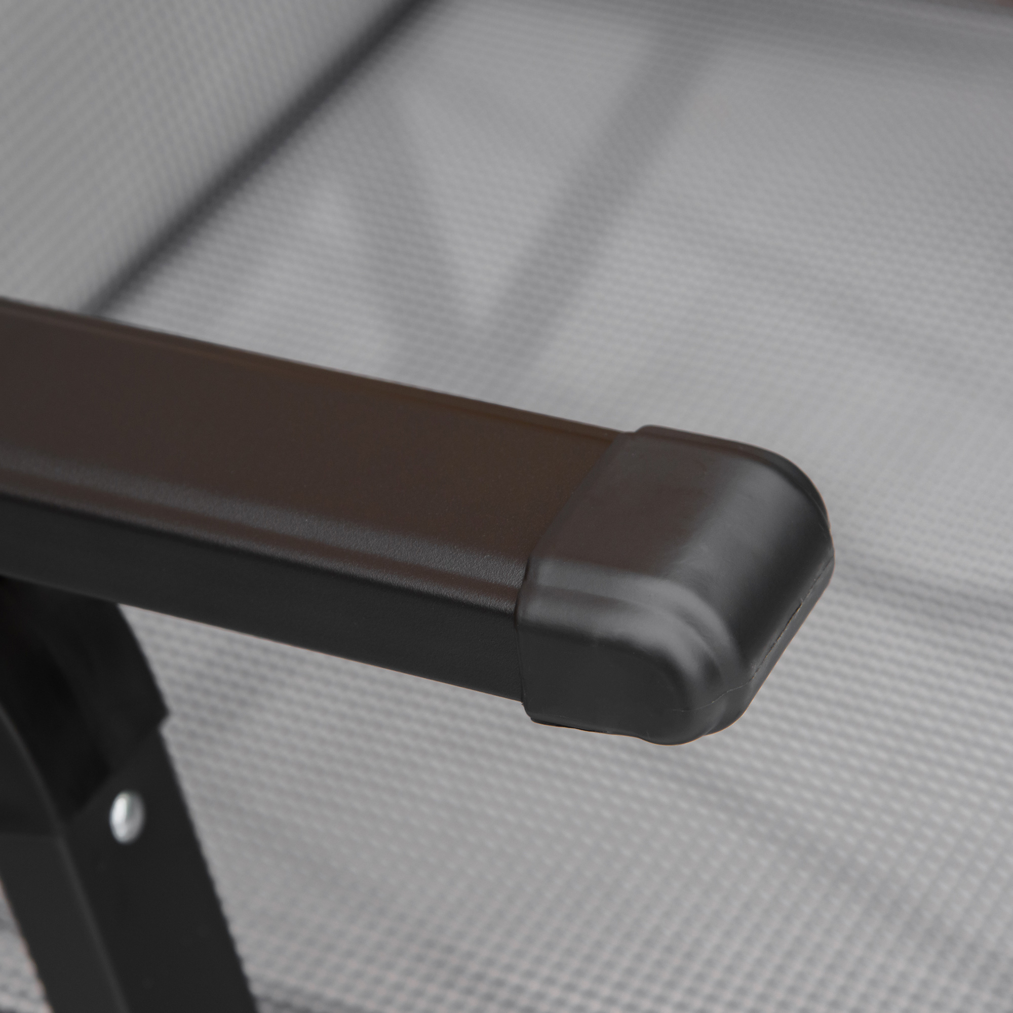  Sezlong de Gradina Pliabil si Rabatabil pe 9 Niveluri cu Perna Lombara, Gri [8]