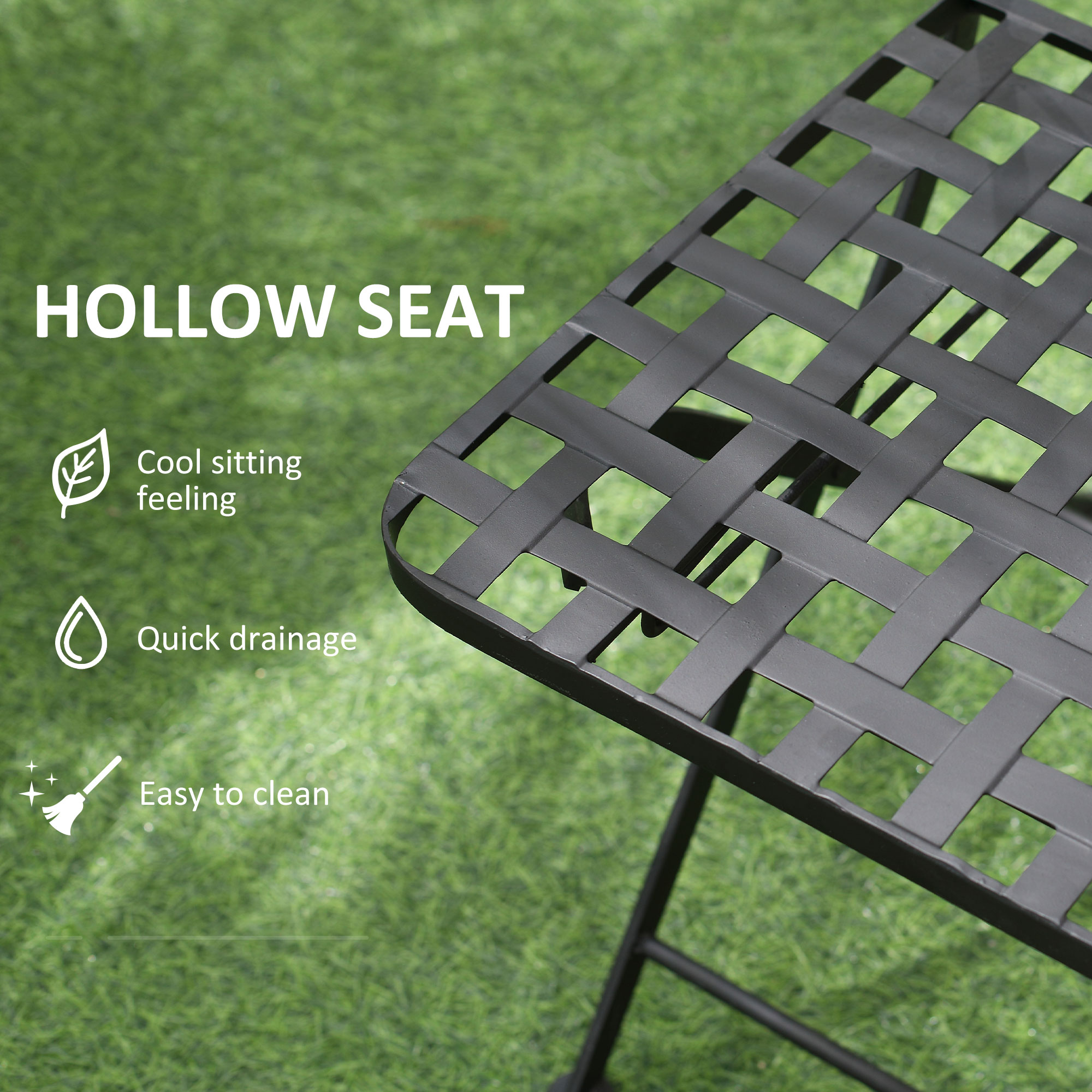 Set de Gradina 3 Piese  cu Mozaic, din Metal, Albastru [5]