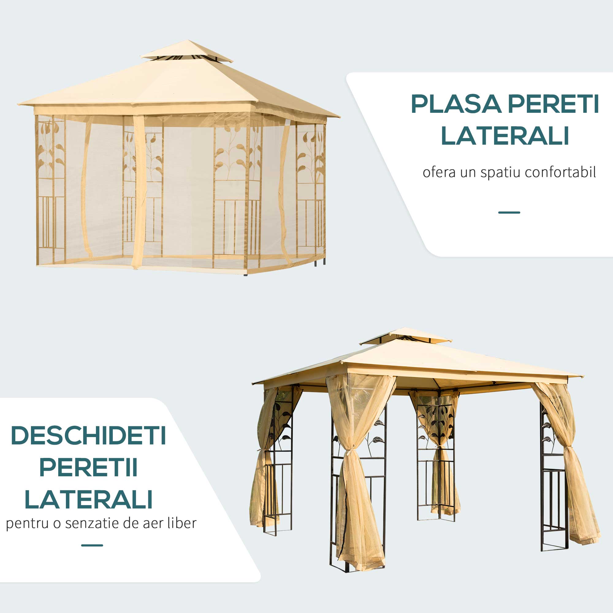  Pavilion de Gradina de Lux, Cort pentru Gradina, 3x3 m [5]