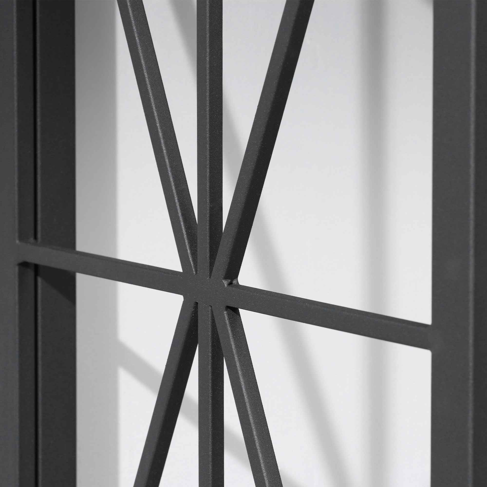  Consola cu cadru metalic pentru sufragerie, intrare, maro [6]