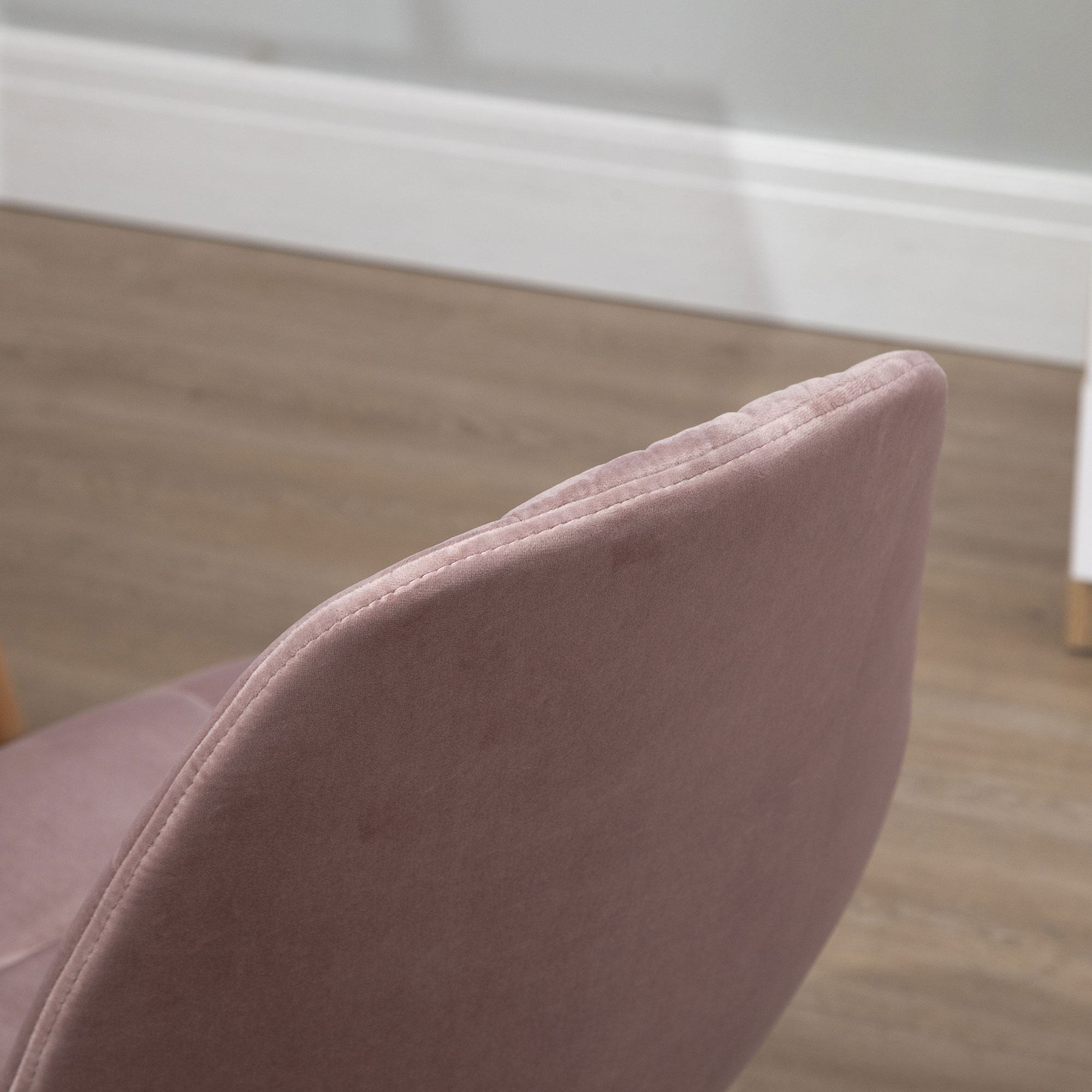  Scaun Pivotant pentru Birou Ergonomic Reglabil Roz [7]