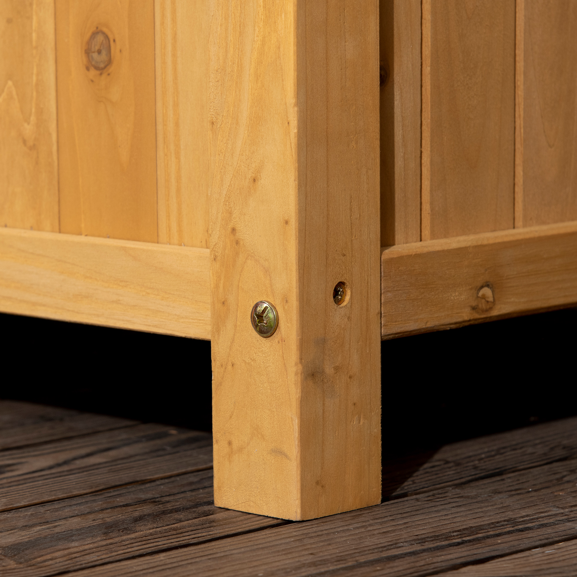  Jardiniera Verticala Lemn Galben 90×45×180 cm - Brad & Design Vertical [6]