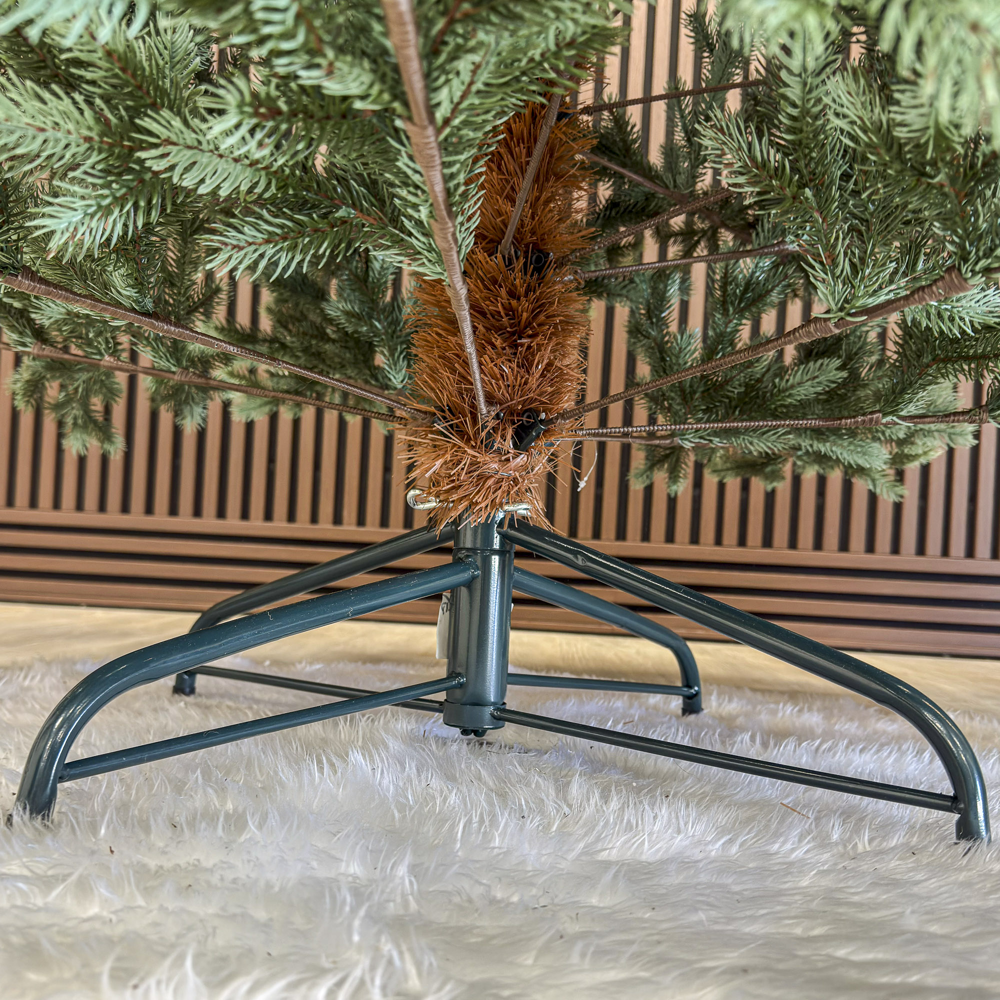 Brad artificial Sersimo, Hollandia, verde cu varfuri argintii, integral 3D, 180 cm [9]