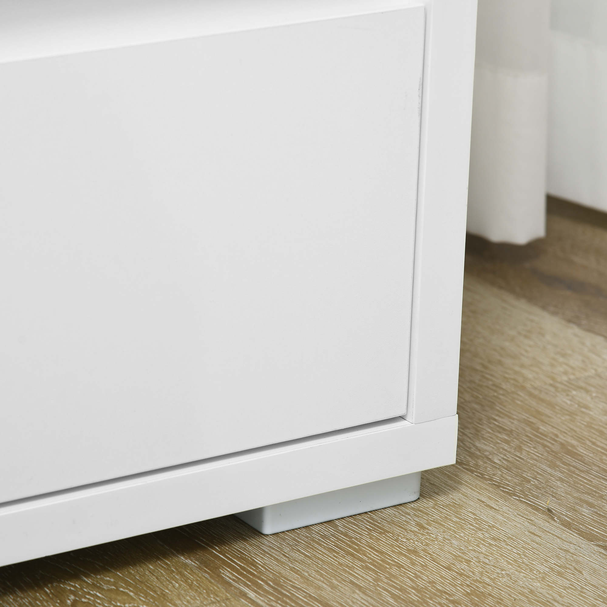  Comoda cu 3 Sertare din PAL Alb pentru Dormitor, Birou si Living, 70Lx37x75cm [8]