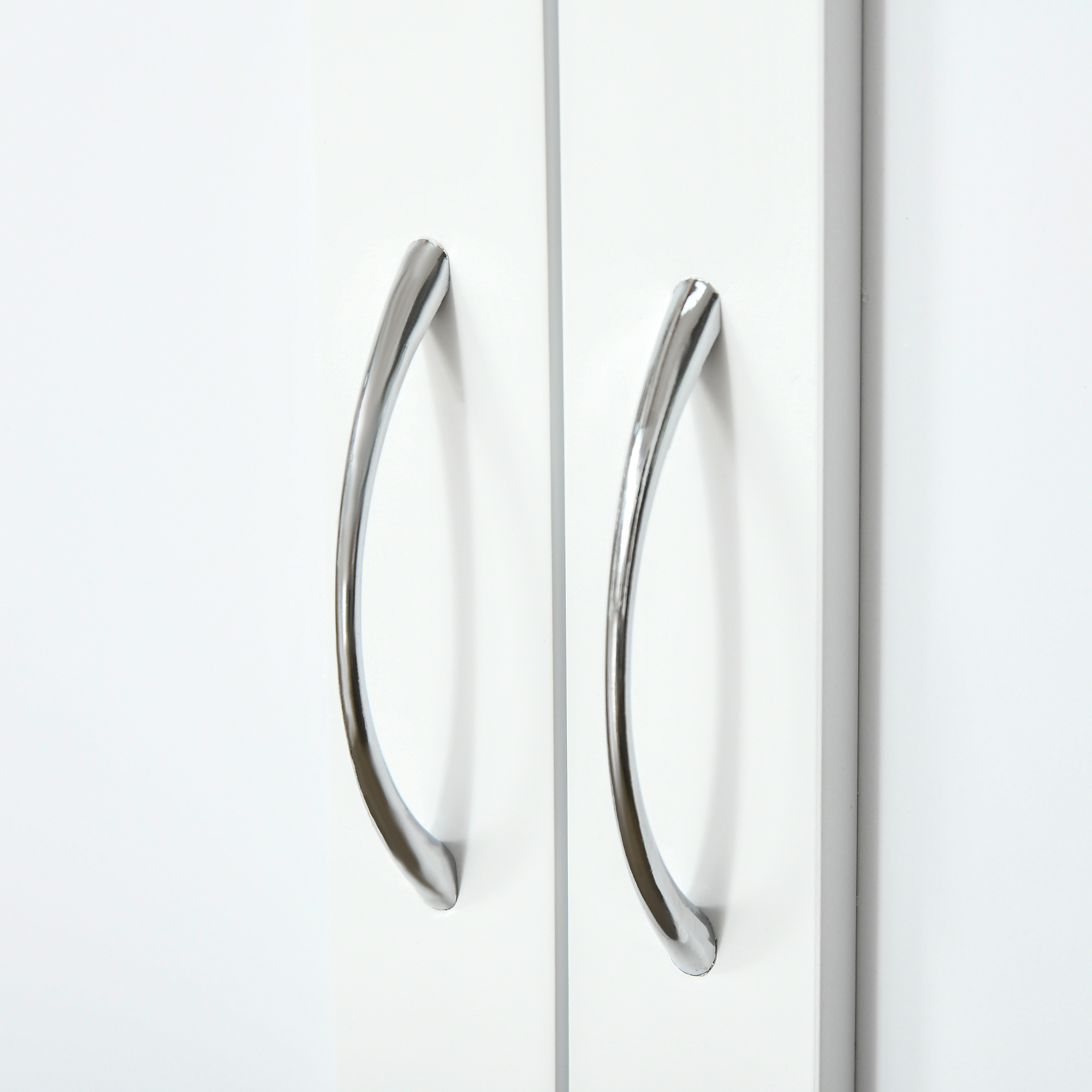  Carucior Bucatarie Mobil Alb Bambus cu Sertar & Raft [8]