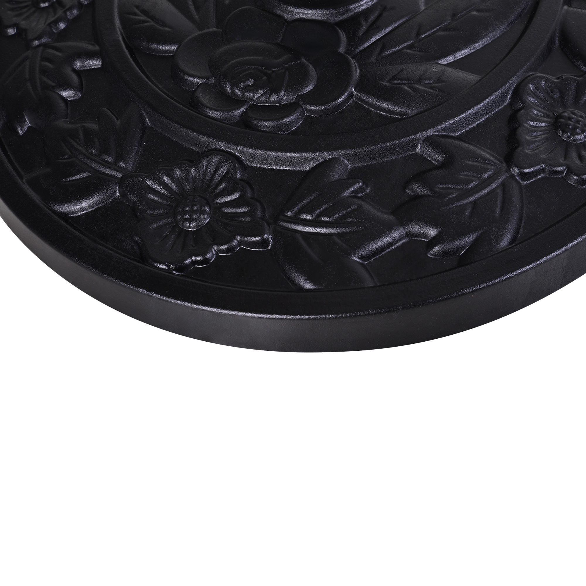 Baza  pentru Umbrela Semicirculara de Ø3.8 si Ø4.8 mm din Rasina cu Manivela, 50x31x32 cm, Negru [8]