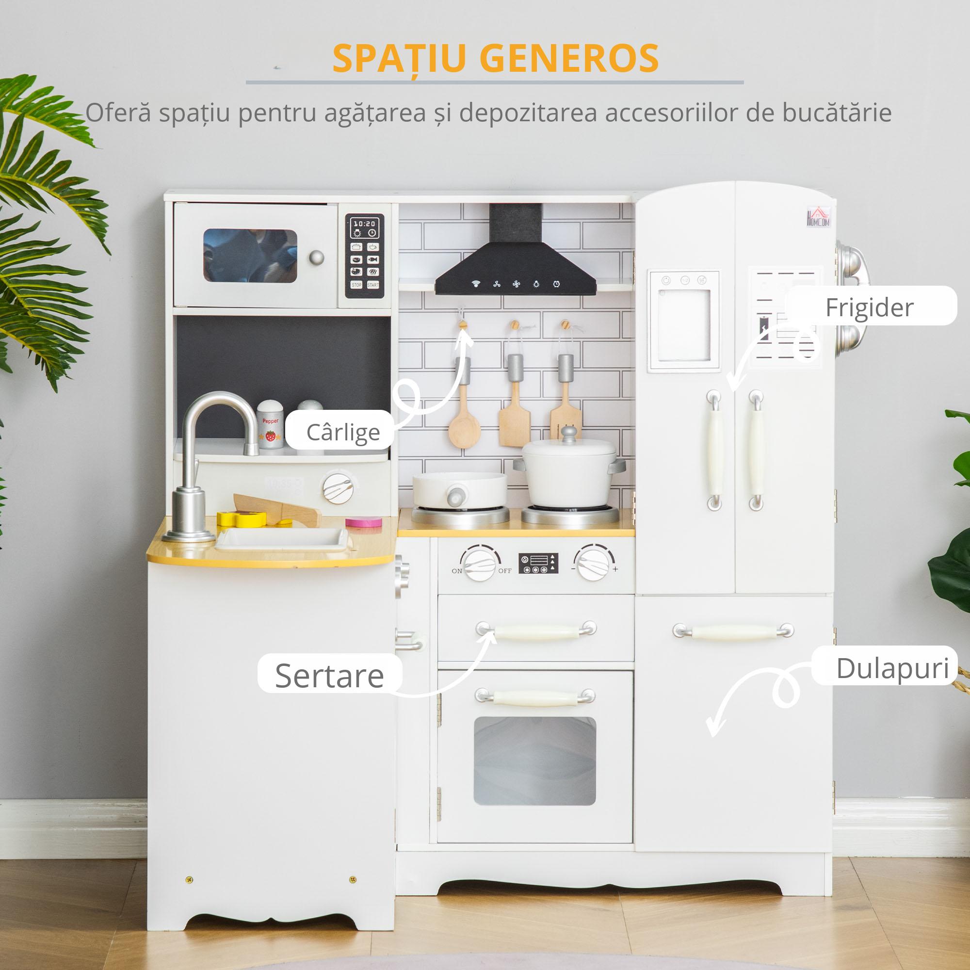  Bucatarie Jucarie din Lemn - 14 Accesorii, 3-6 Ani [4]