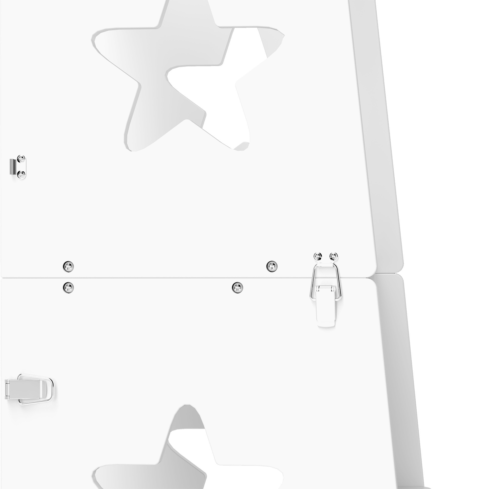  Turn de invatare Convertibil in Set Masa si Scaune cu Bara de Siguranta, 60x44,5x86 cm, Alb [7]