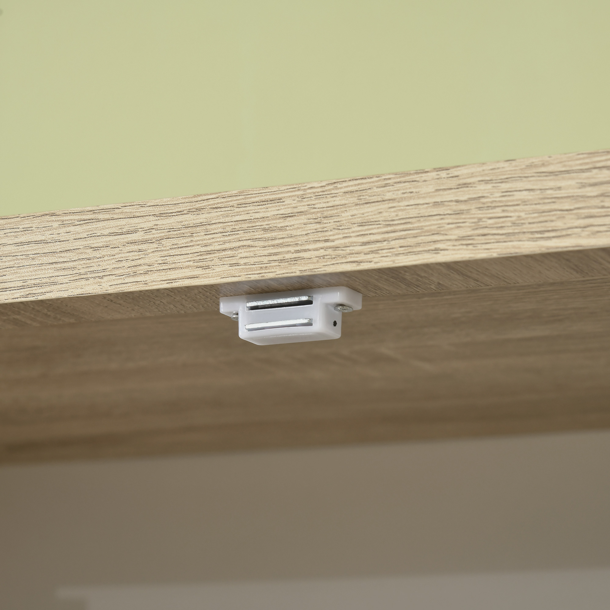  Dulap de Depozitare 4 Usi si 4 Rafturi Reglabile 80x40x182 cm⁠ - Crem/Alb [7]