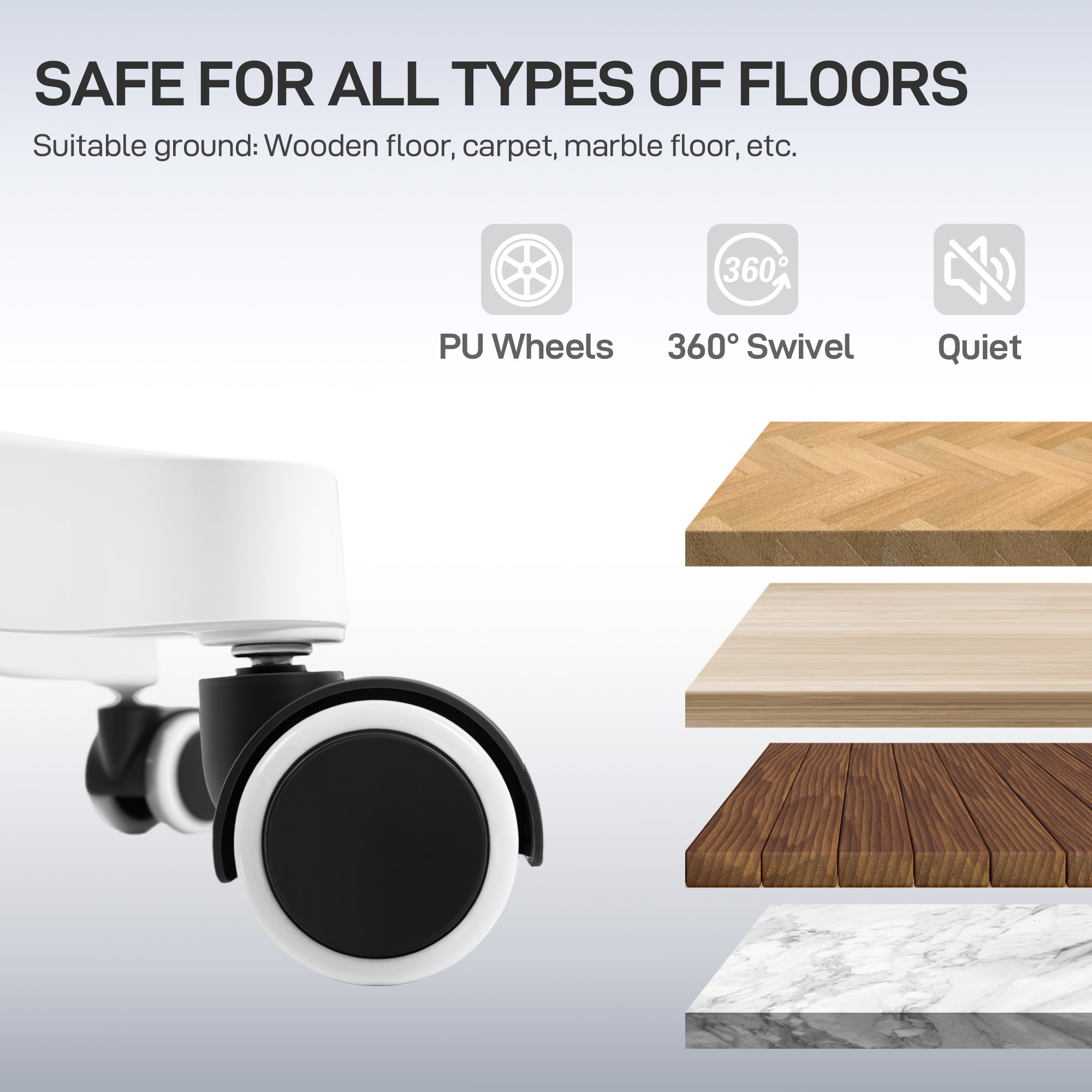  Scaun de Birou Ergonomic si Respirabil cu Suport Lombar Dinamic 4D, 64.5x62.5x112-122 cm, Multicolor [8]