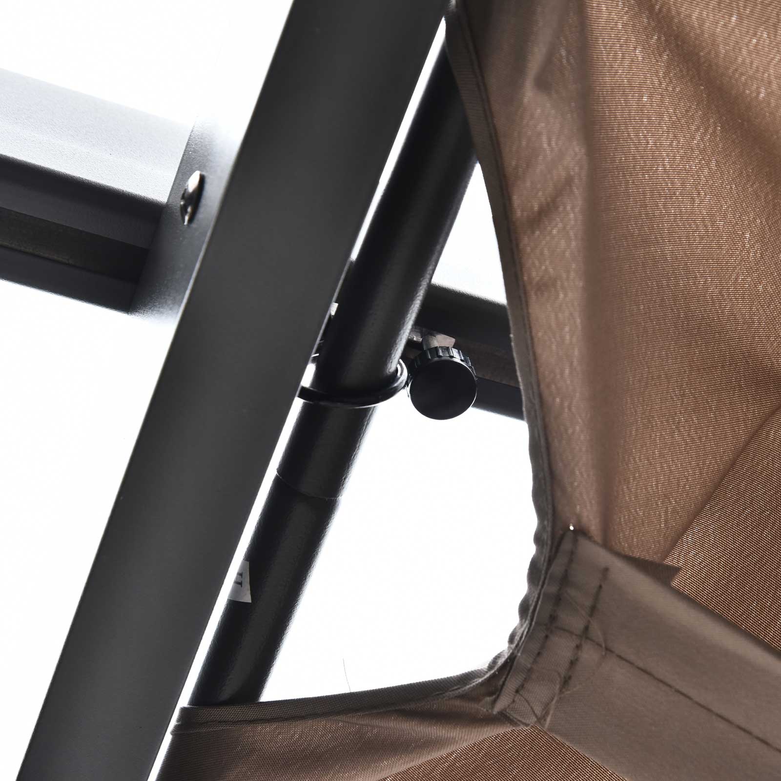  Foisor Pergola de Gradina 3x3 m cu Acoperis Retractabil [6]