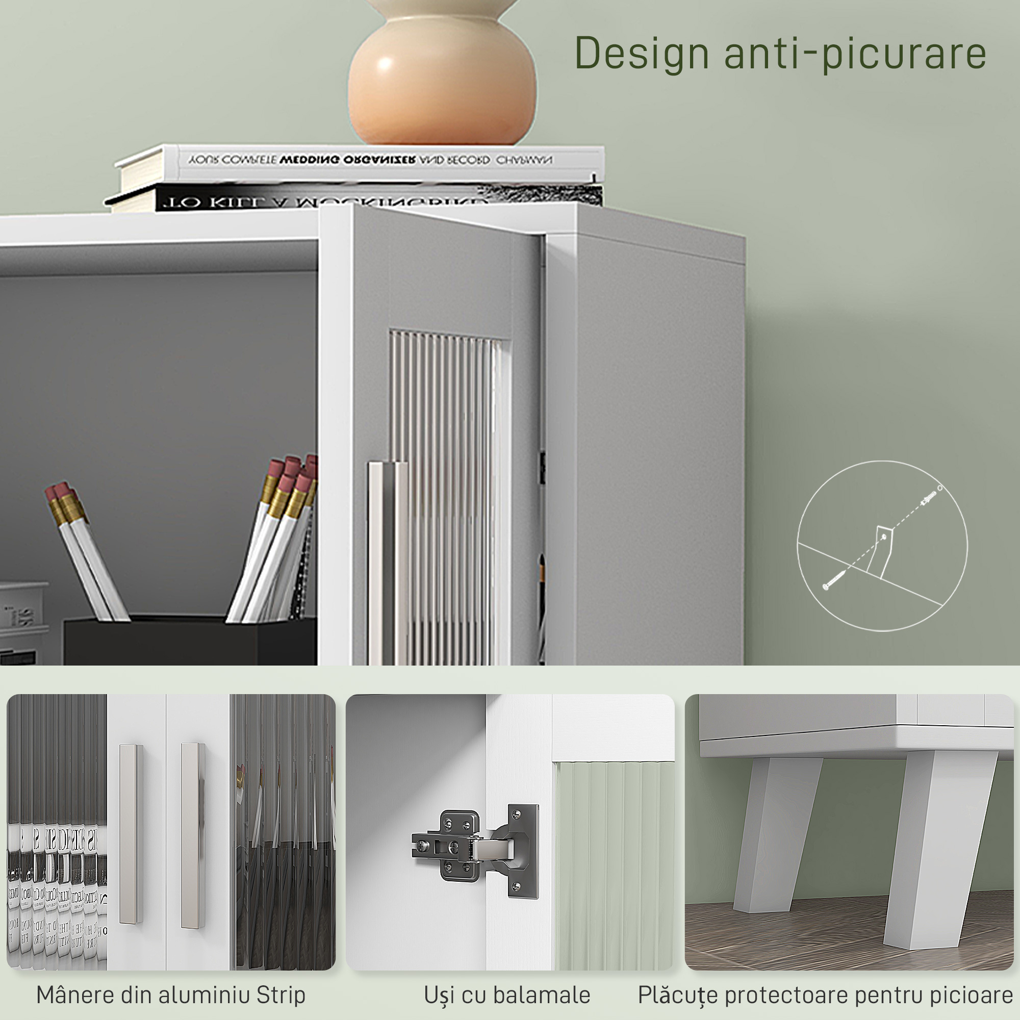  Dulap Depozitare Modern cu 2 Usi Duble [5]