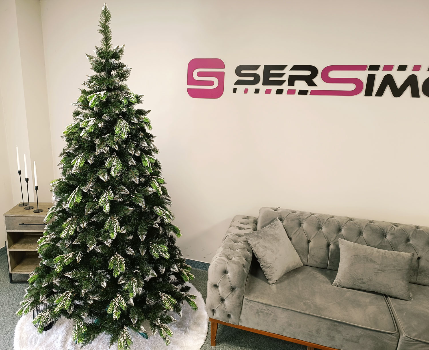 Brad artificial Christmas Deluxe by Sersimo, Diamant, 2D+3D, 250cm [5]