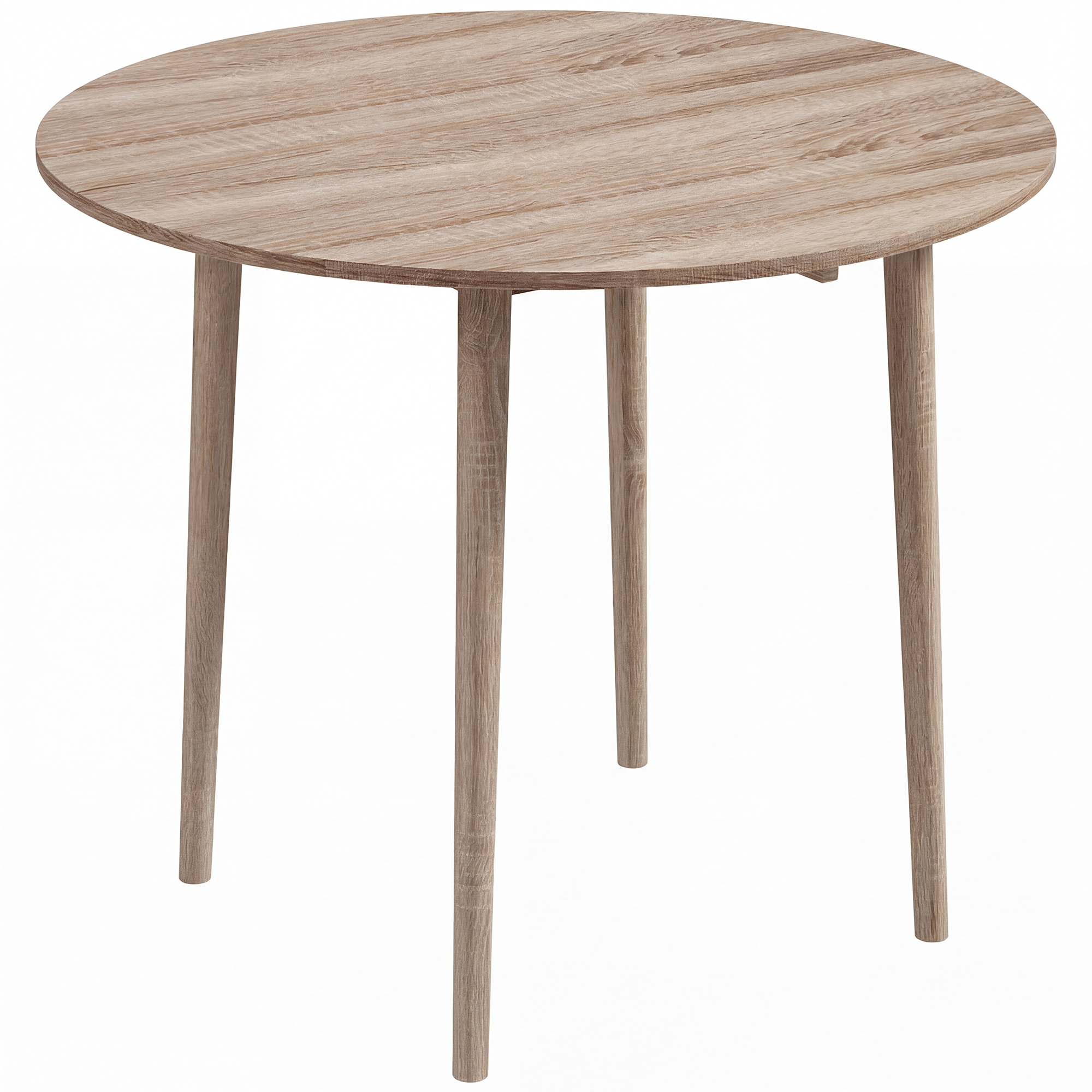 Bucatarie -  Masa Plianta Rotunda, Design economisire spatiu, natur Bucatarie Mica, Natur