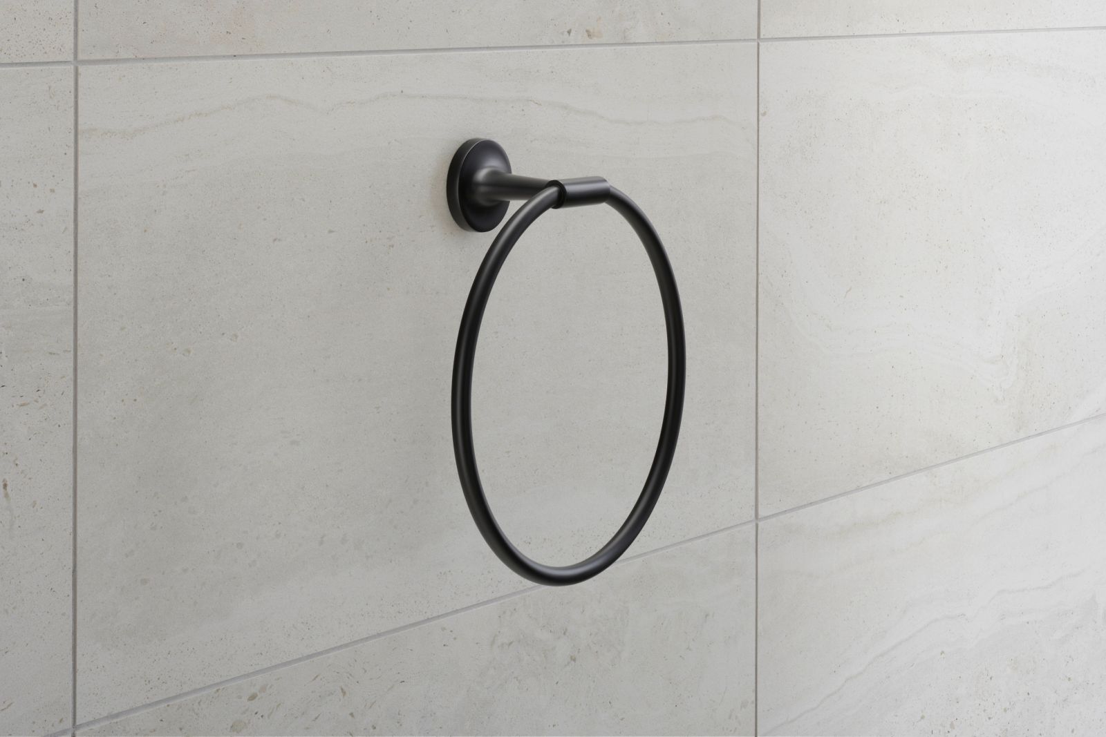 Inel prosop Duravit 0099474600, Stack T, tip instalare pe perete, numar orificii instalare 2, pivotanta, negru [2]