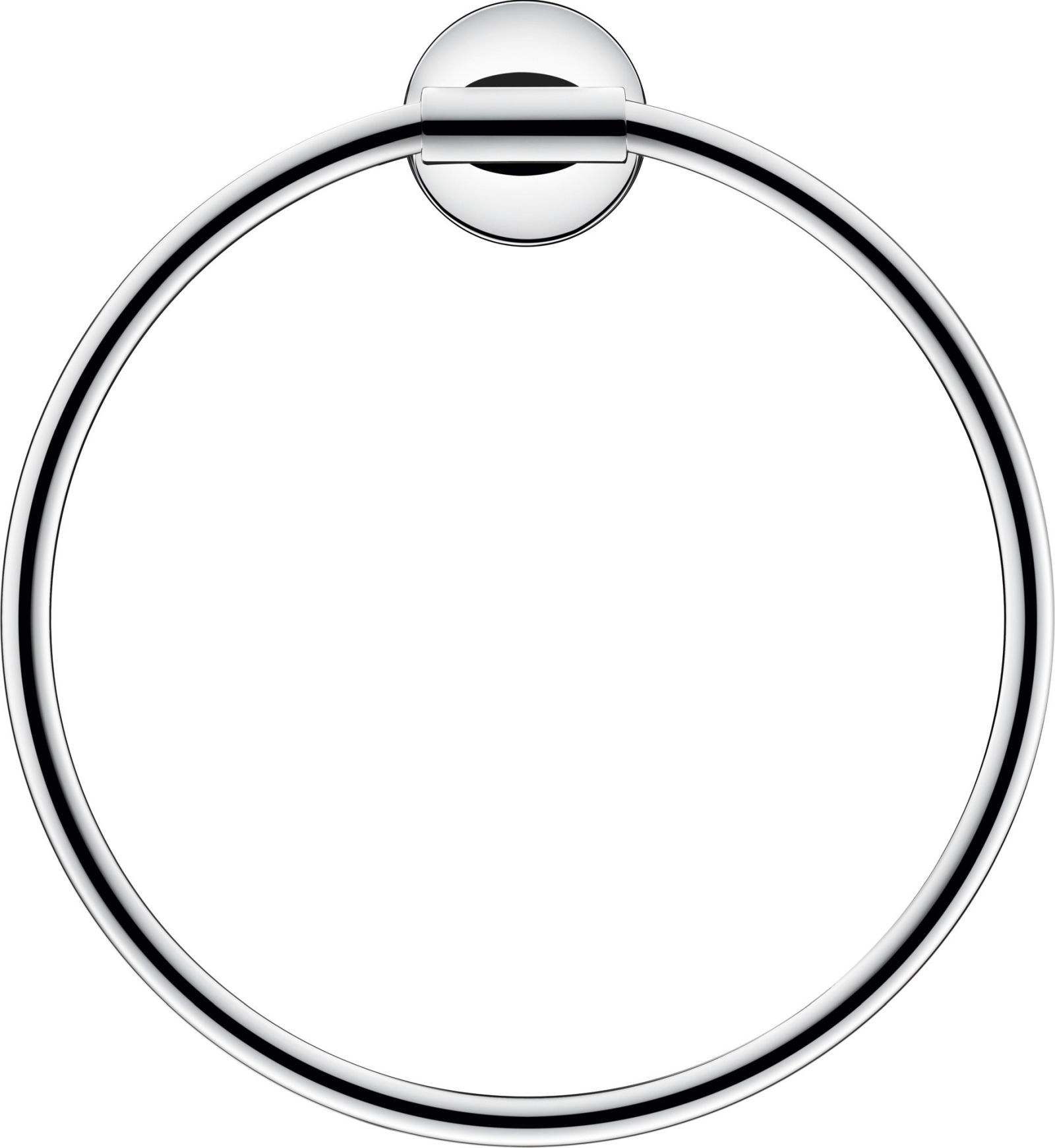 Baie - Inel prosop Duravit 0099471000, Starck T, tip instalare pe perete, numar orificii instalare 2, pivotanta, crom