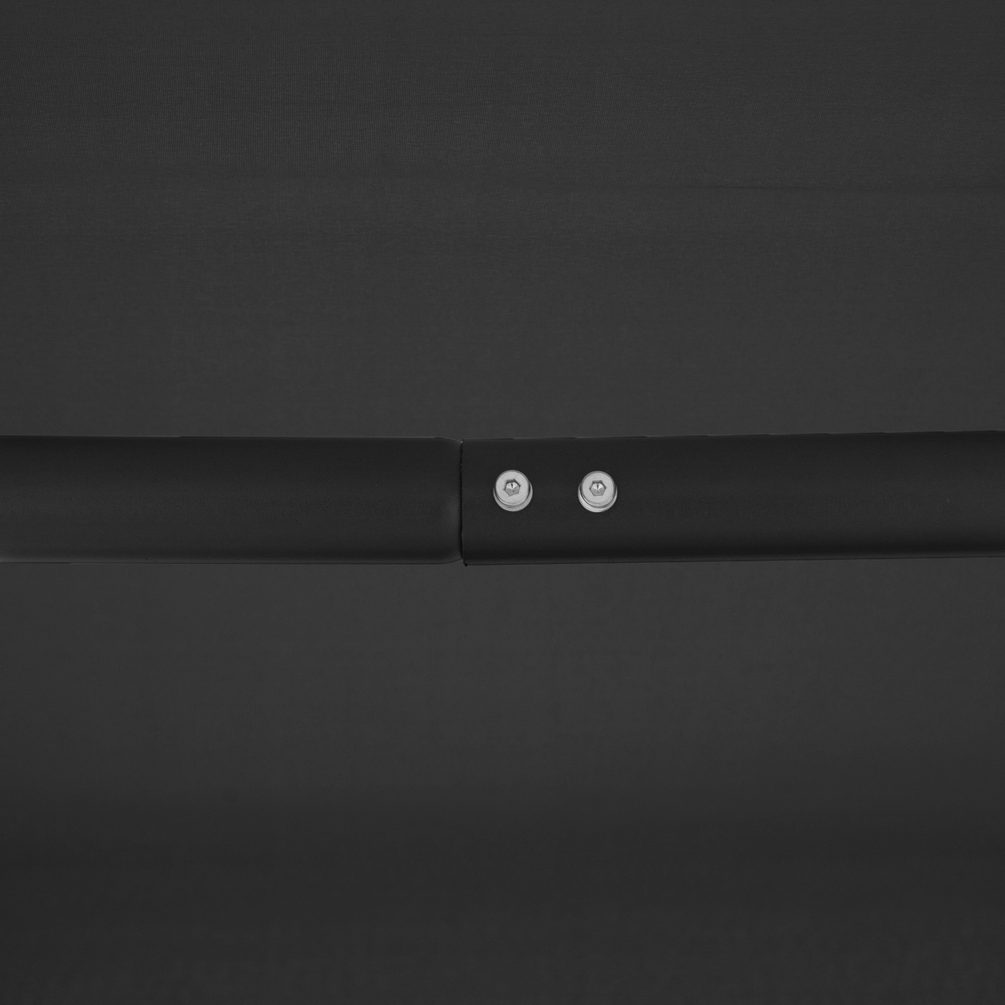  Leagan de Gradina pentru 3 Persoane cu Acoperis, sezut Respirabil si Cadru din Otel, Negru [8]