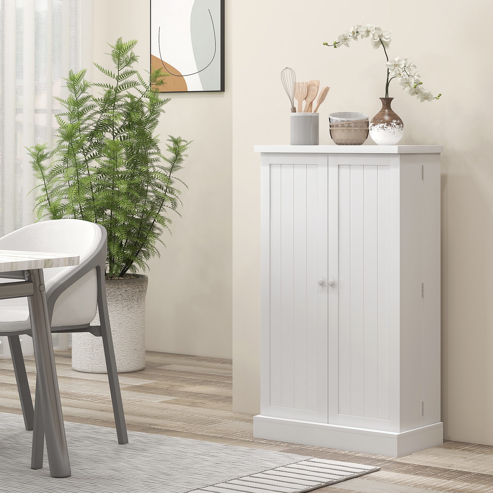  Dulap Bucatarie Cu Usi Duble - 5 Niveluri & 12 Rafturi Spatioase [7]