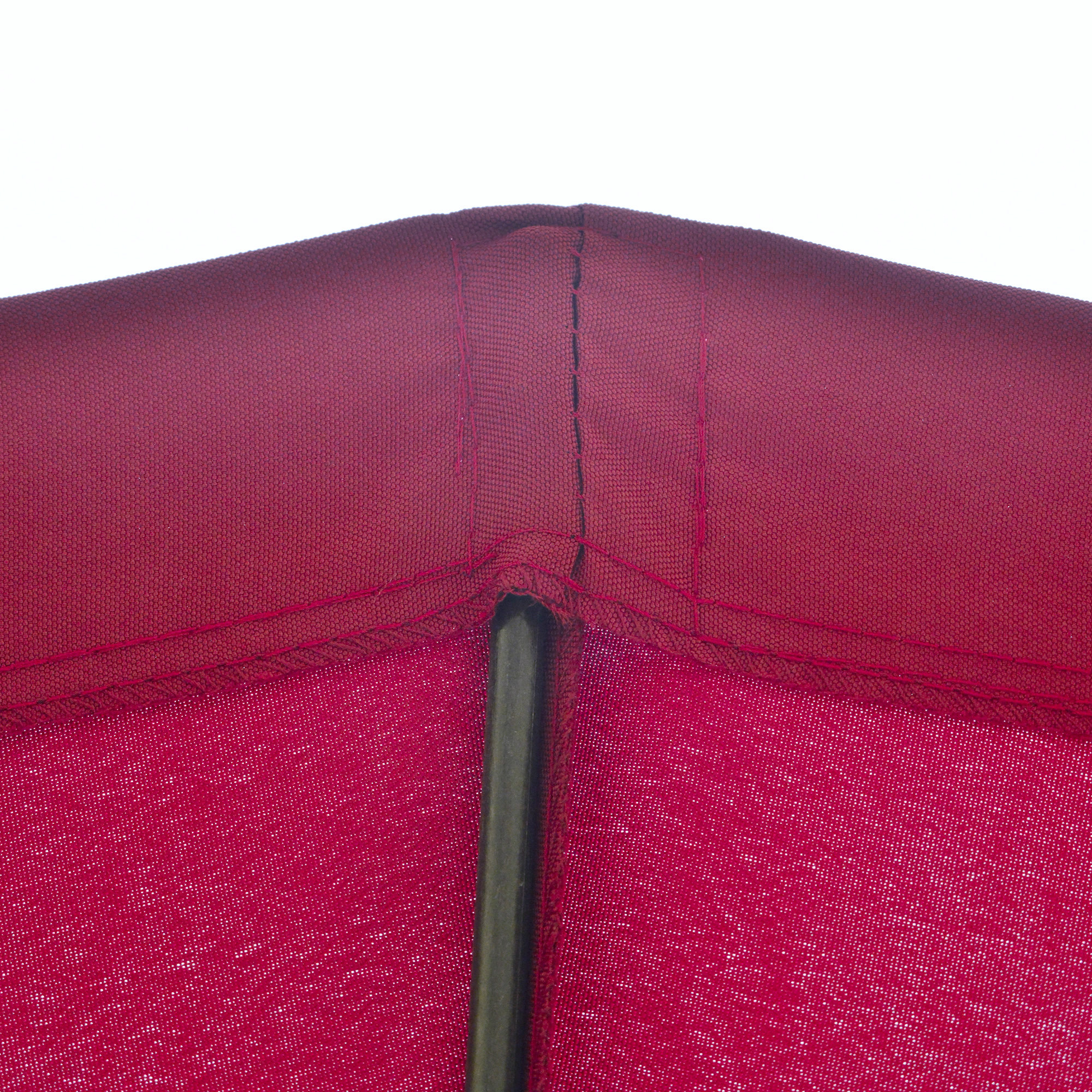  Umbrela Rotunda Pliabila cu 18 Spite si Manivela, din Metal si Poliester, Ø250x240 cm, Rosu Vin [7]