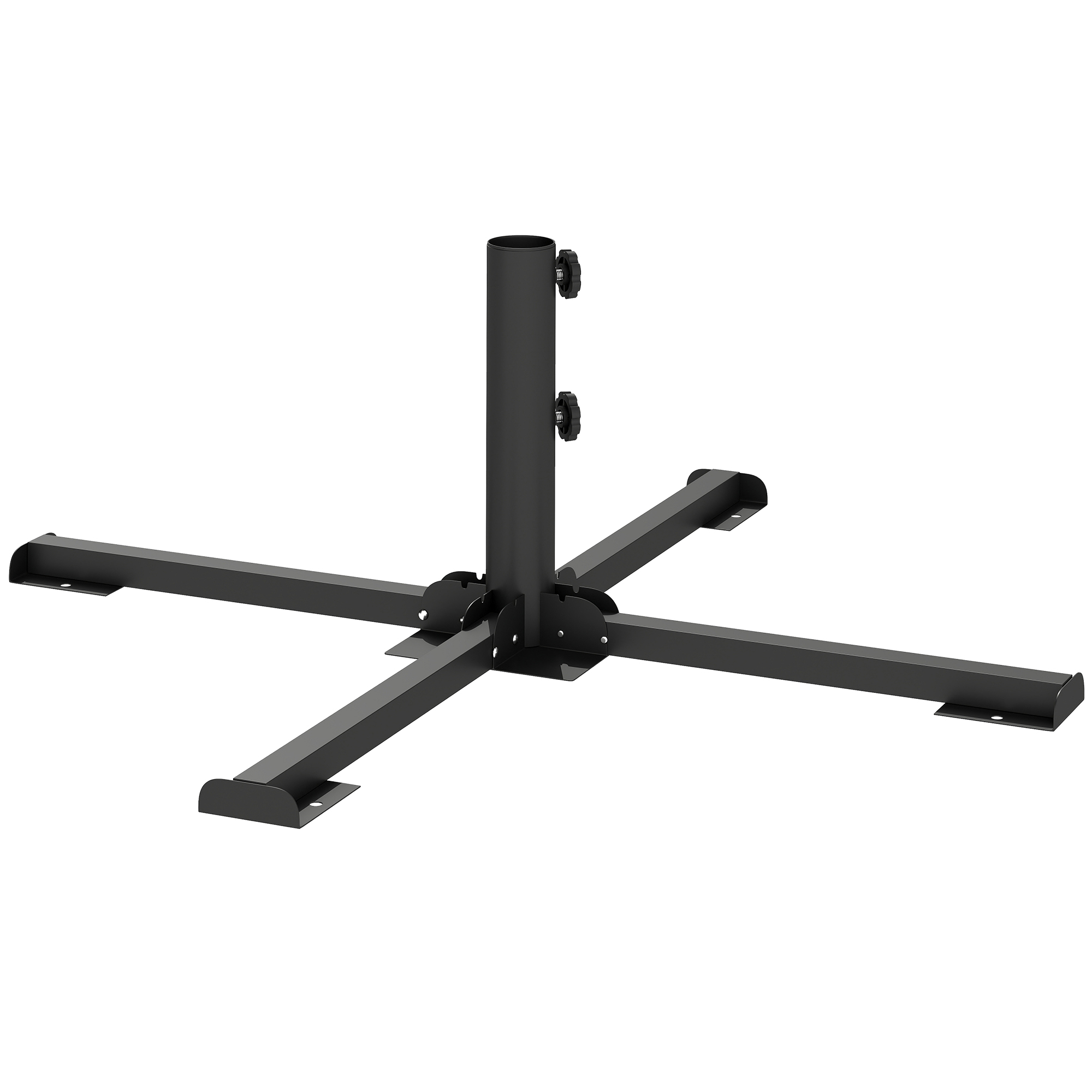  Suport pentru umbrela pliabil, diametru tija 38 si 48 mm, suport in cruce pentru umbrele, gri inchis [5]