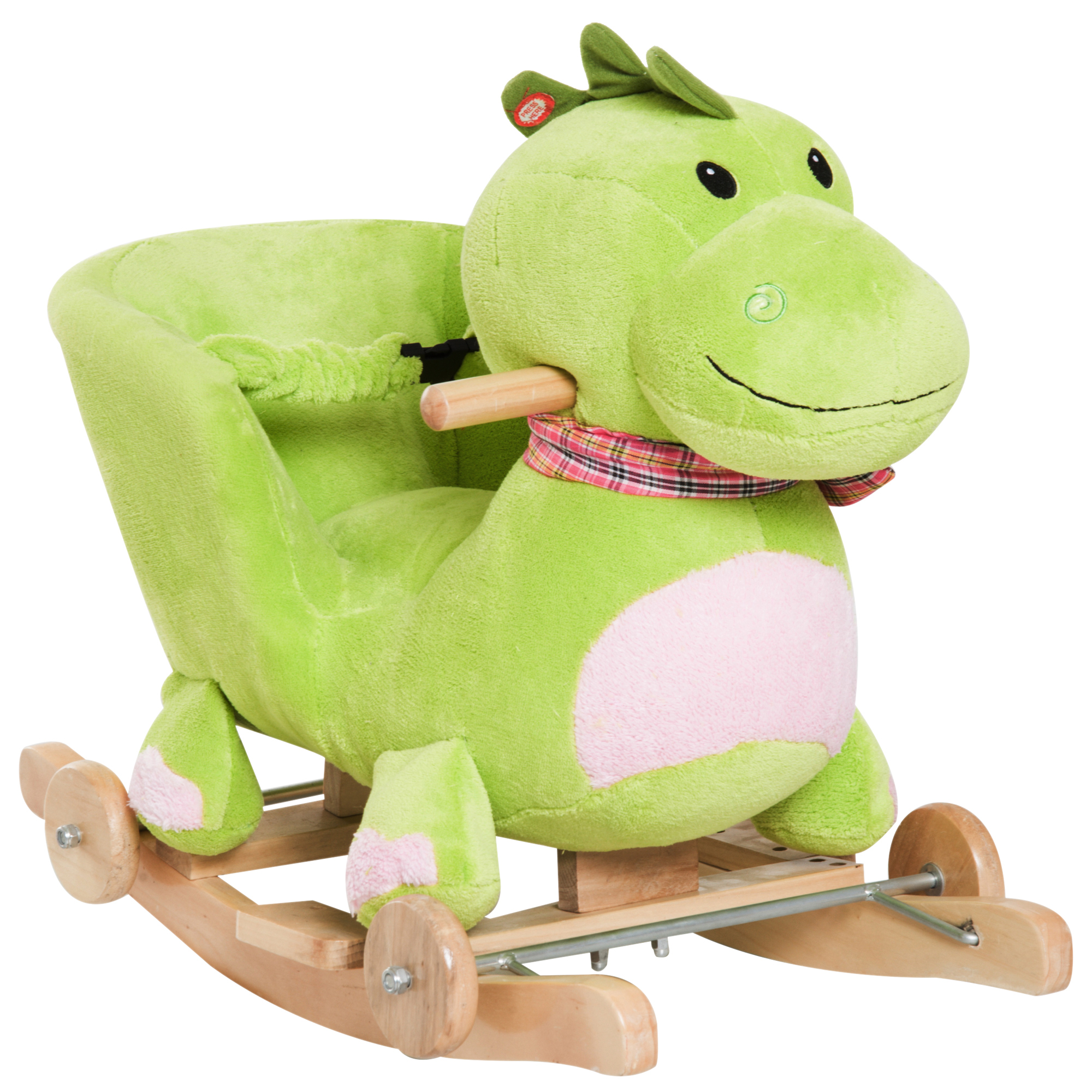 Dormitor & birou -  Cal Balansoar cu Roti sub Forma de Dragon pentru copii 18-36 luni Verde