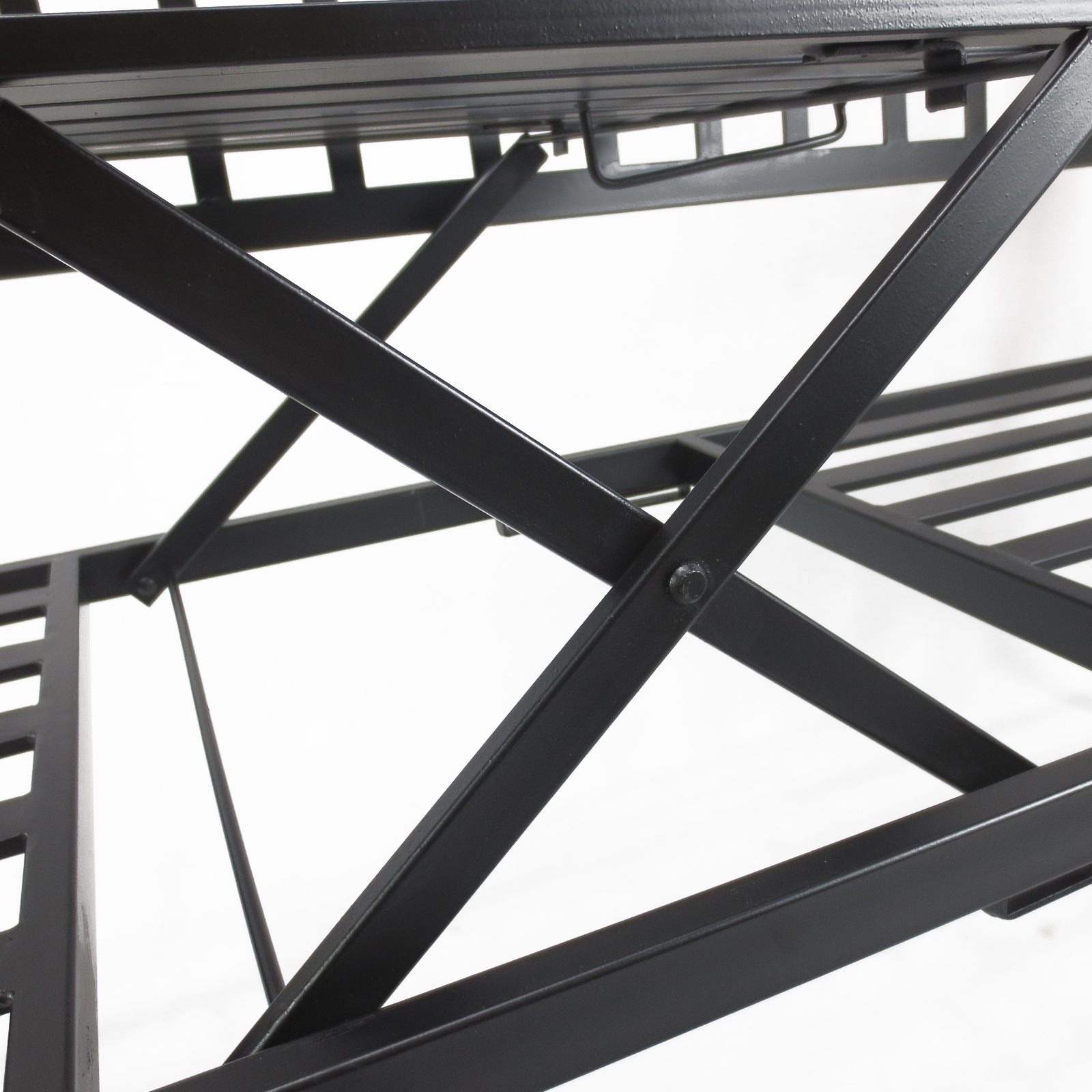  Bancuta de Gradina In Fier Forjat cu Dungi Negru [6]