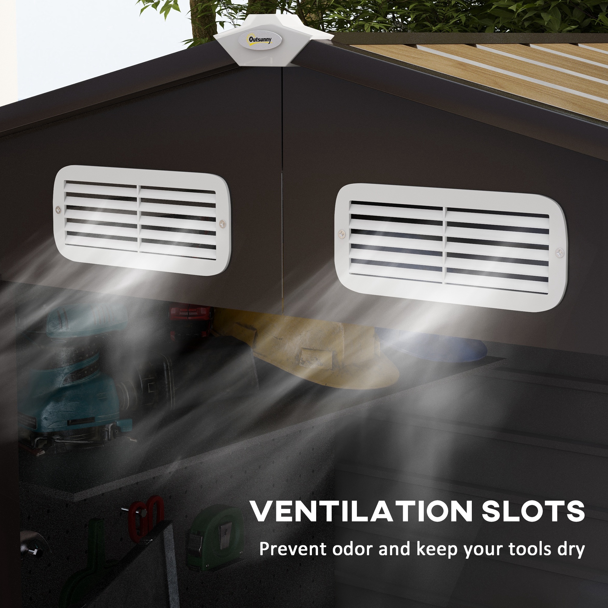  sopron Metalic de Depozitare pentru Gradina, 6.2 x 4.3 ft [5]