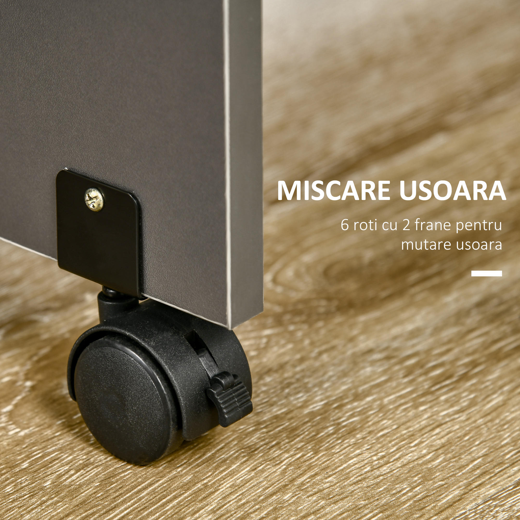  Masa Pliabila Sufragerie - 140×76×76 cm, Cu Dulap, Sertare & Roti [6]