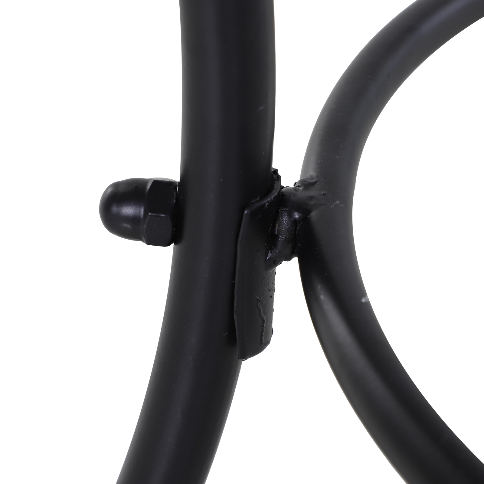  Masuta de Gradina Patrata din Otel cu Blat Perforat, 45x45x50 cm, Negru [6]