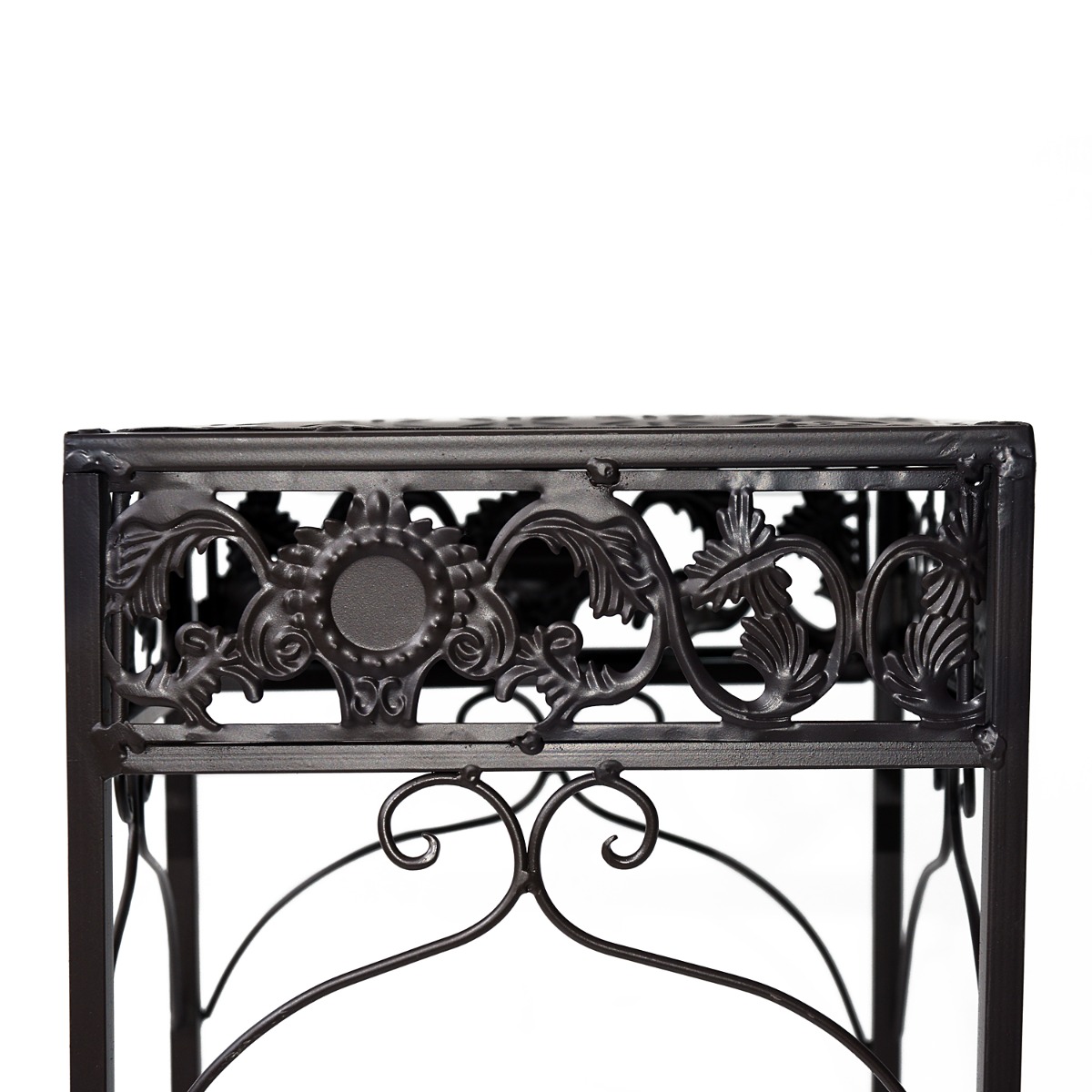  Set de 3 Bucati Scaune Suport pentru Plante Clasic din Fier Sgabelli Supporto per Piante Classico in Ferro, MARO [8]