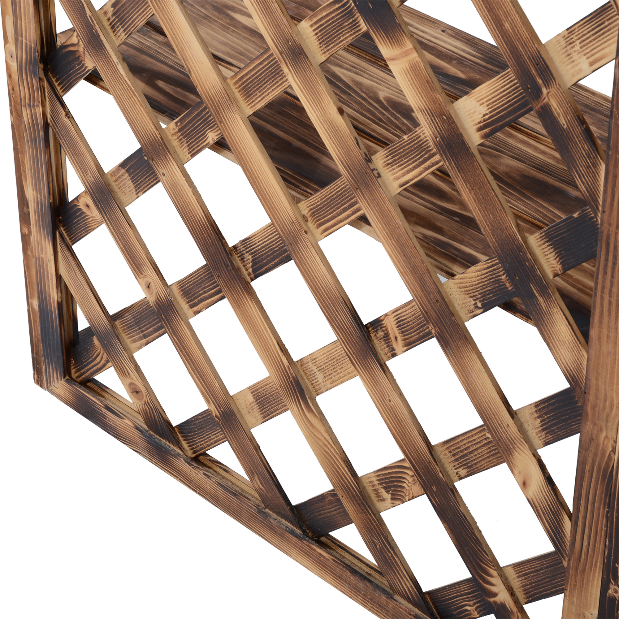  Raft Ghivece pentru Plante cu 3 Etajere din Lemn de Brad, 80x40x150 cm [8]