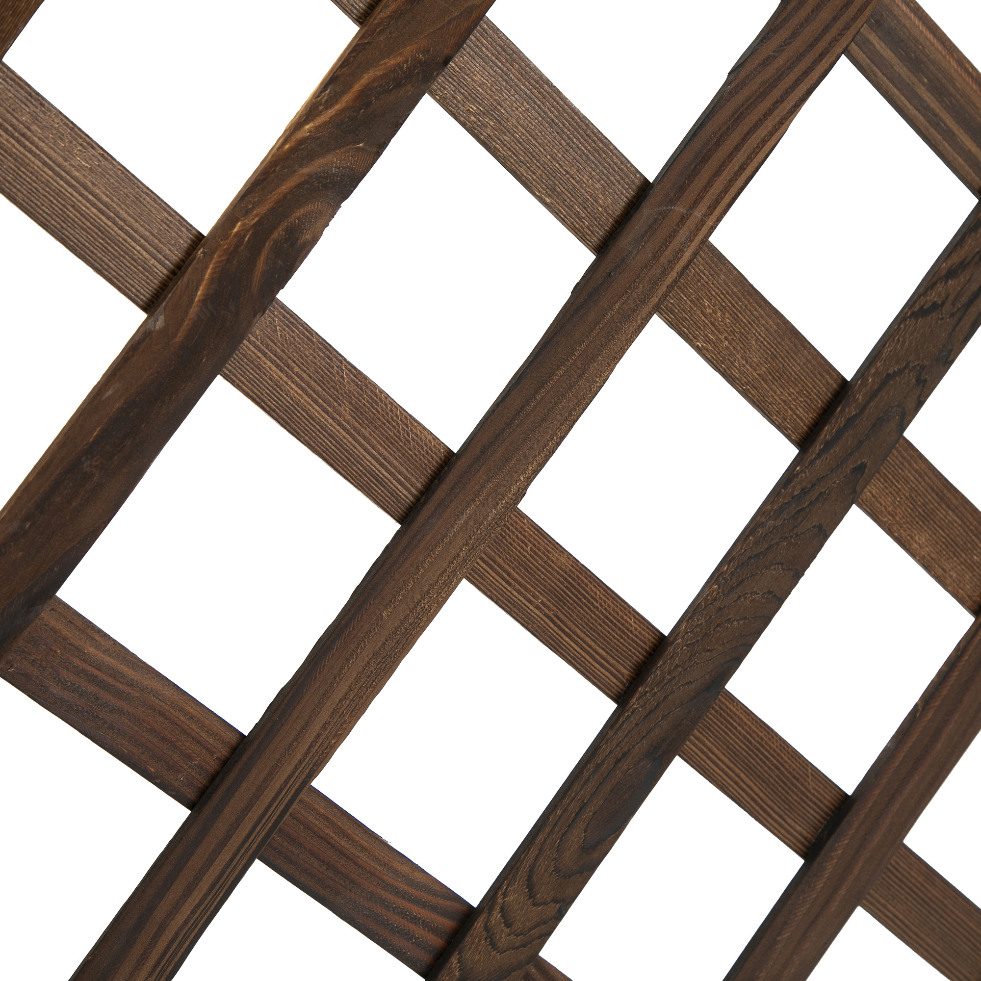  Jardiniera de Exterior cu Spalier, Grilaj pentru Plante Cataratoare si Ghiveci, 72.5x31.5x149.5 cm, Lemn Natural [8]