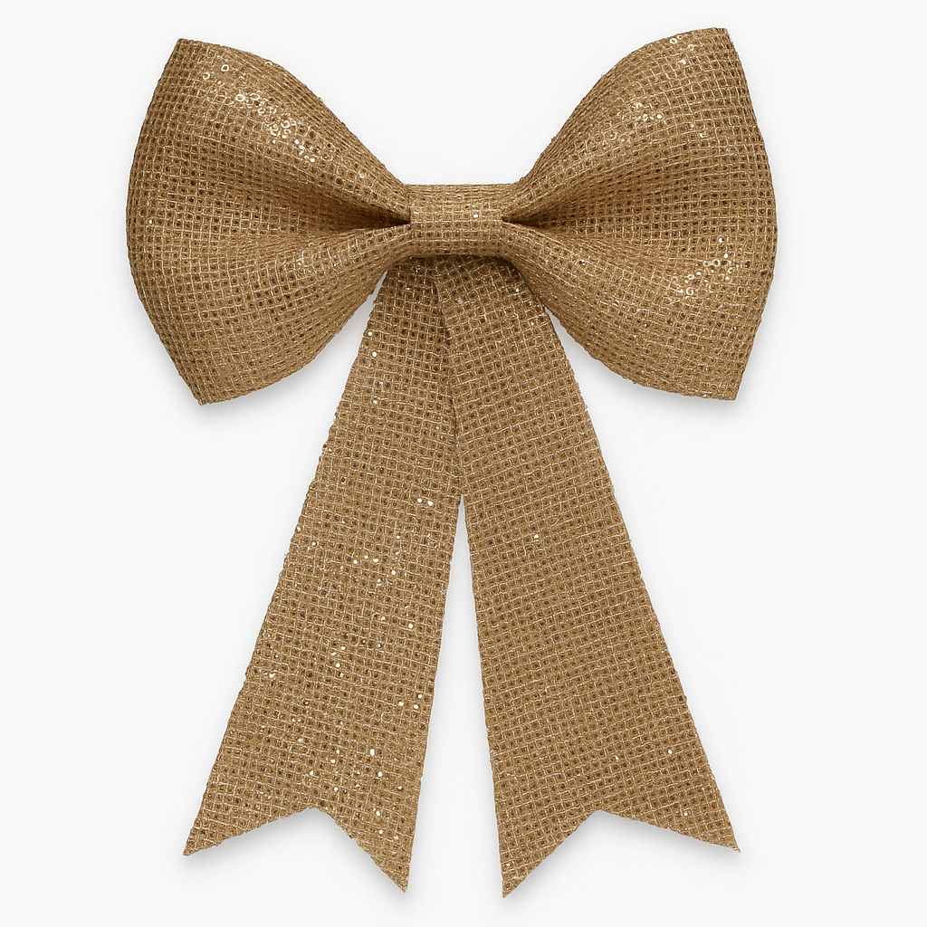 Decoratiuni si figurine - Fundita decorativa cu paiete pentru bradul de Craciun, 19x24 cm, auriu