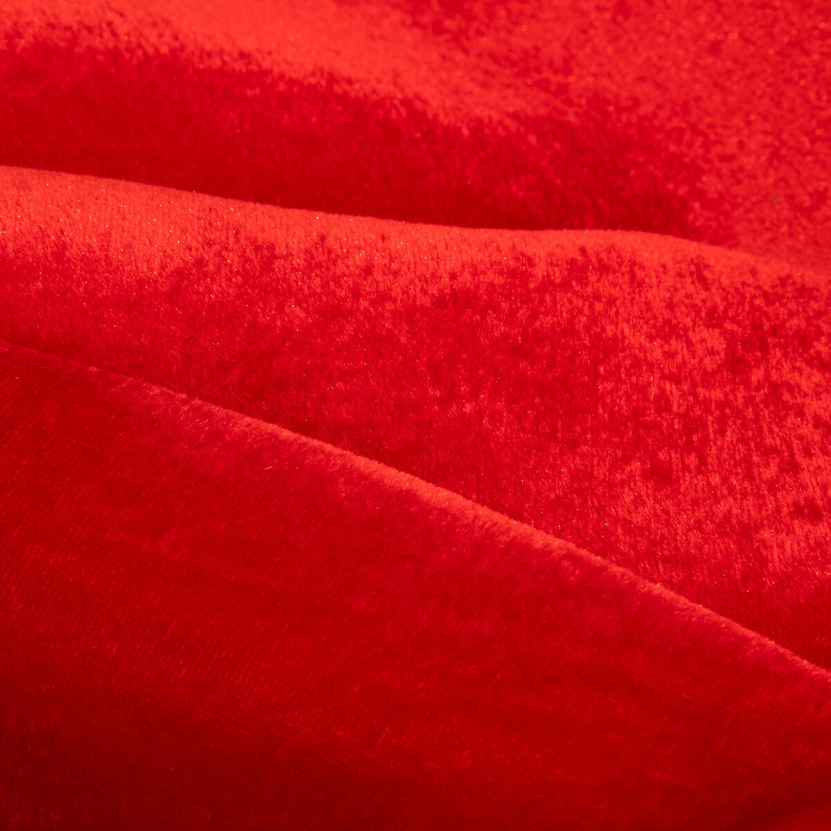 Fundita decorativa XXL din catifea pentru bradul de Craciun, 70x67x8 cm, rosie [2]